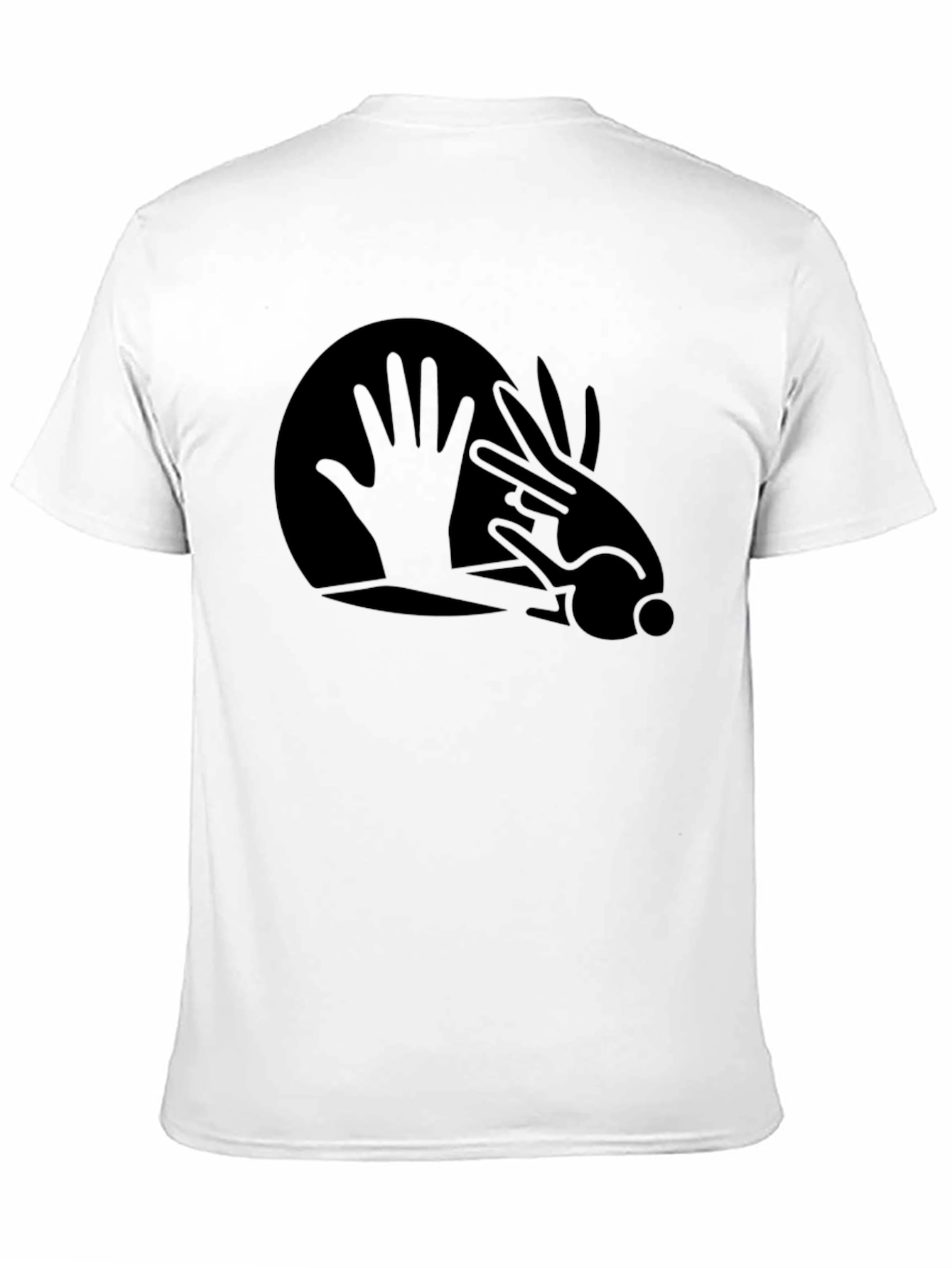Hand Shadow T-Shirt - Mens Black Tee