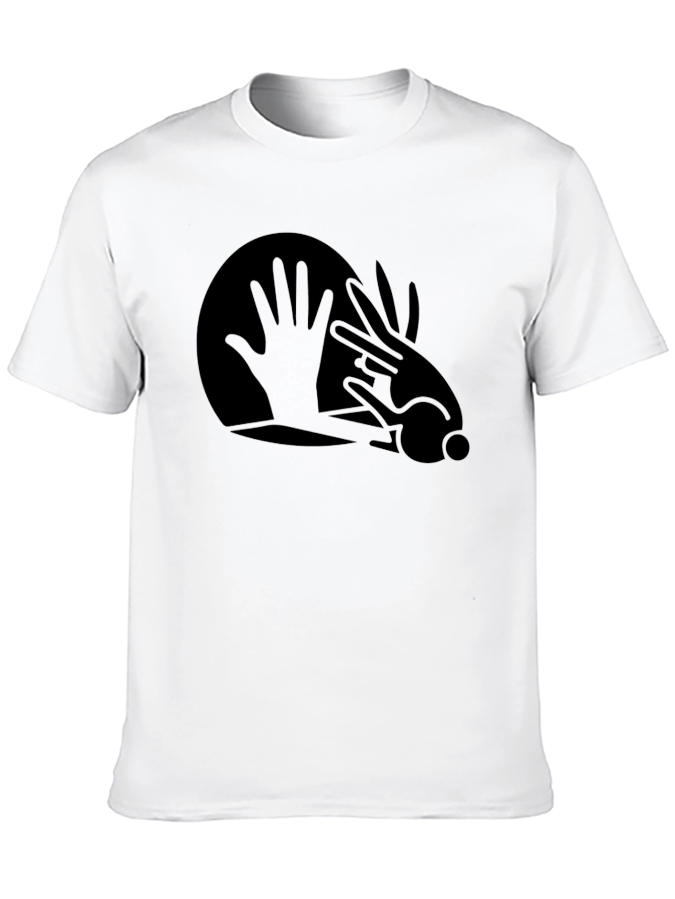 Hand Shadow T-Shirt - Mens Black Tee