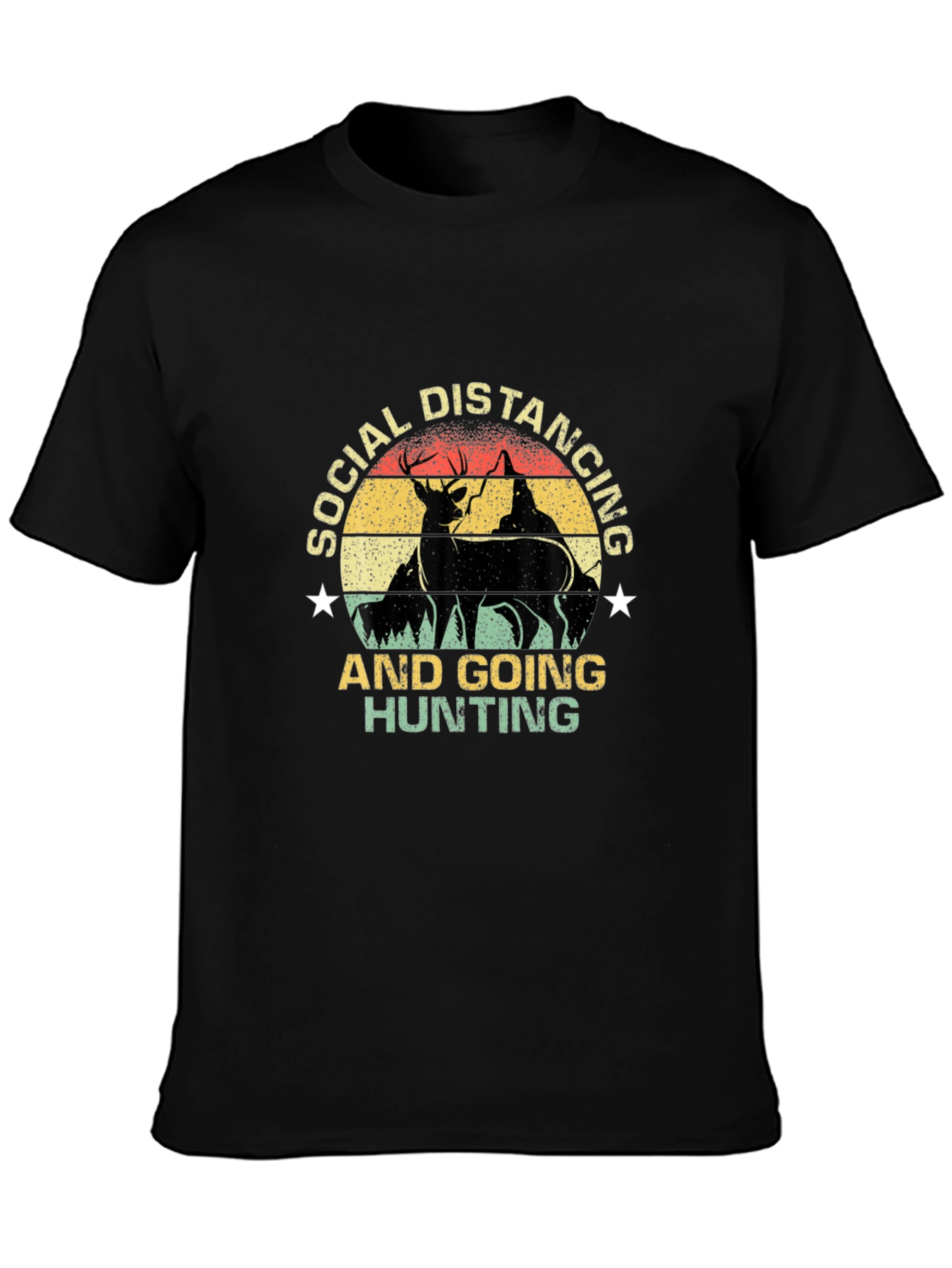 Social Distancing Hunting Graphic Tee