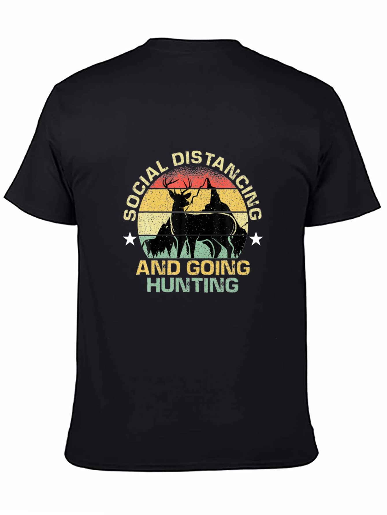 Social Distancing Hunting Graphic Tee