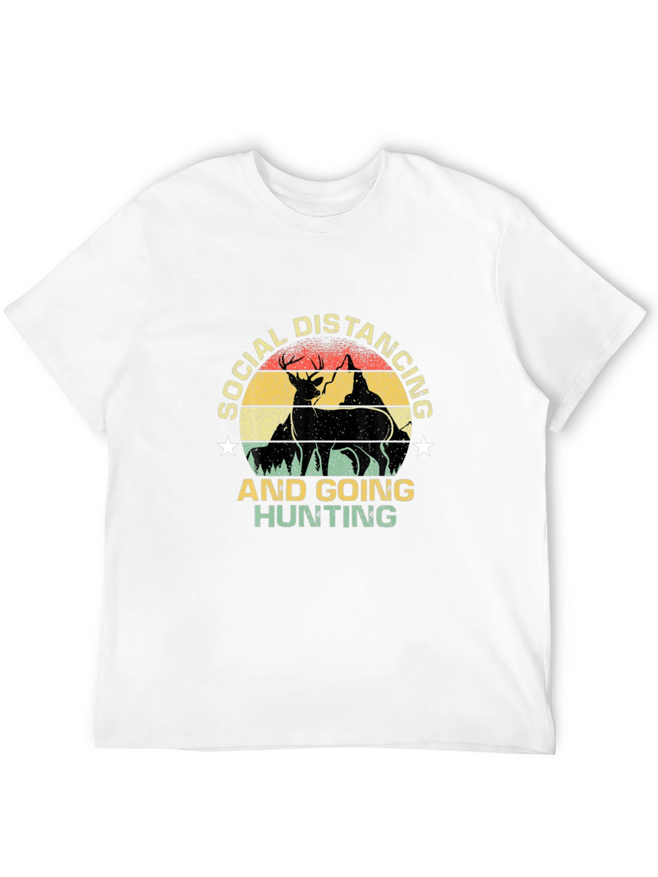 Social Distancing Hunting Graphic Tee