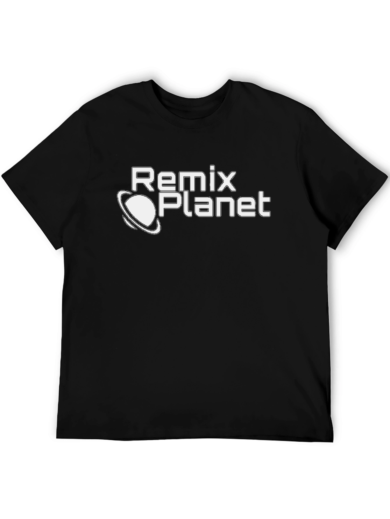 Remix Planet Graphic T-Shirt - Black Cotton Tee