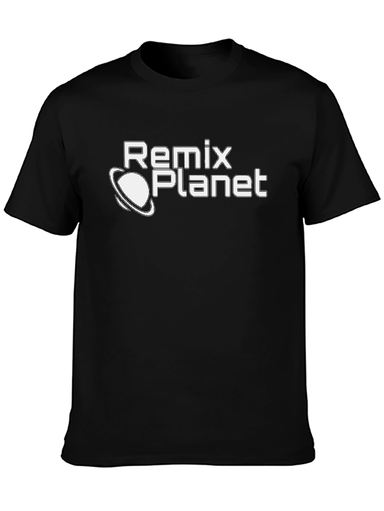 Remix Planet Graphic T-Shirt - Black Cotton Tee