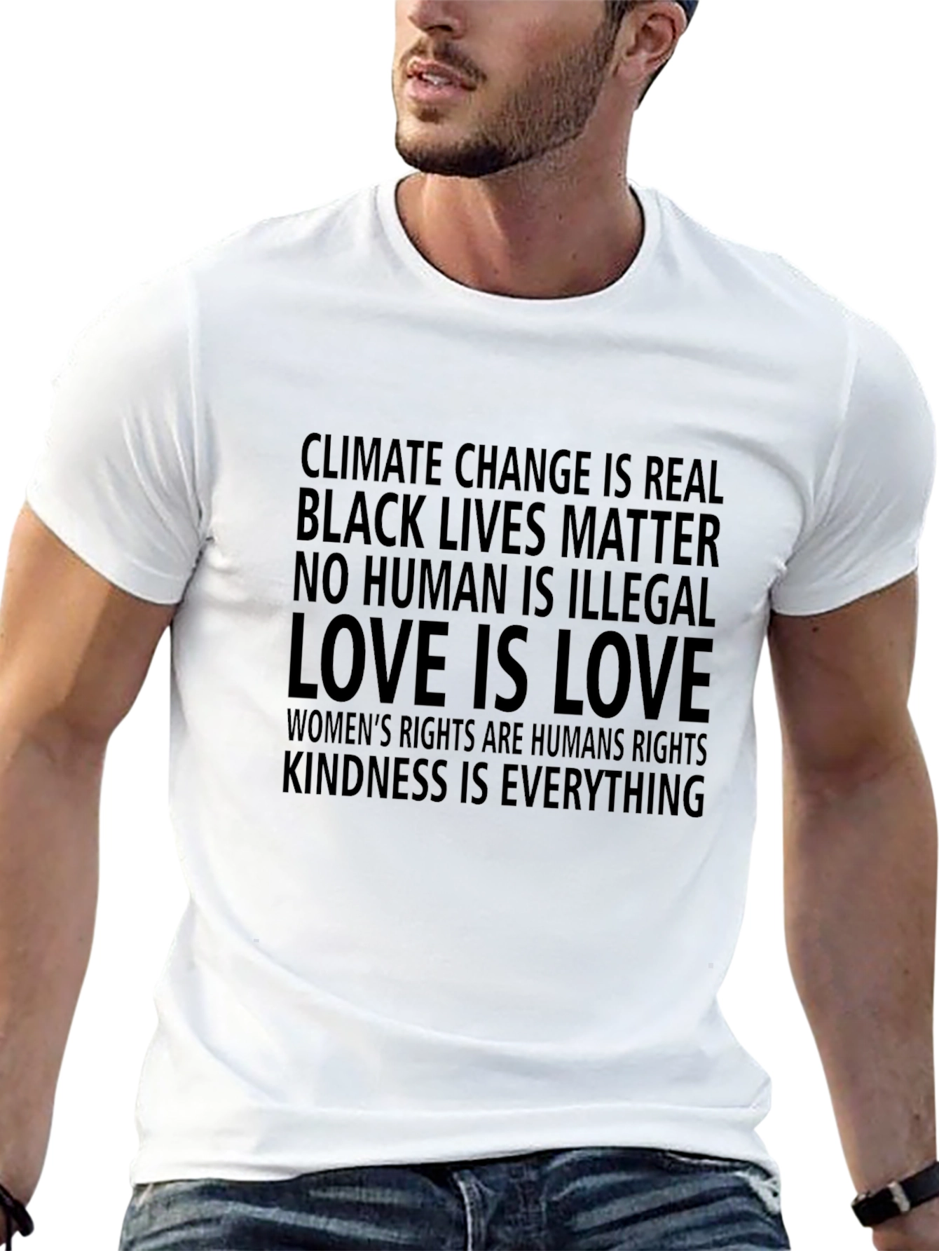 Statement T-Shirt: Climate Change BLM Love Is Love