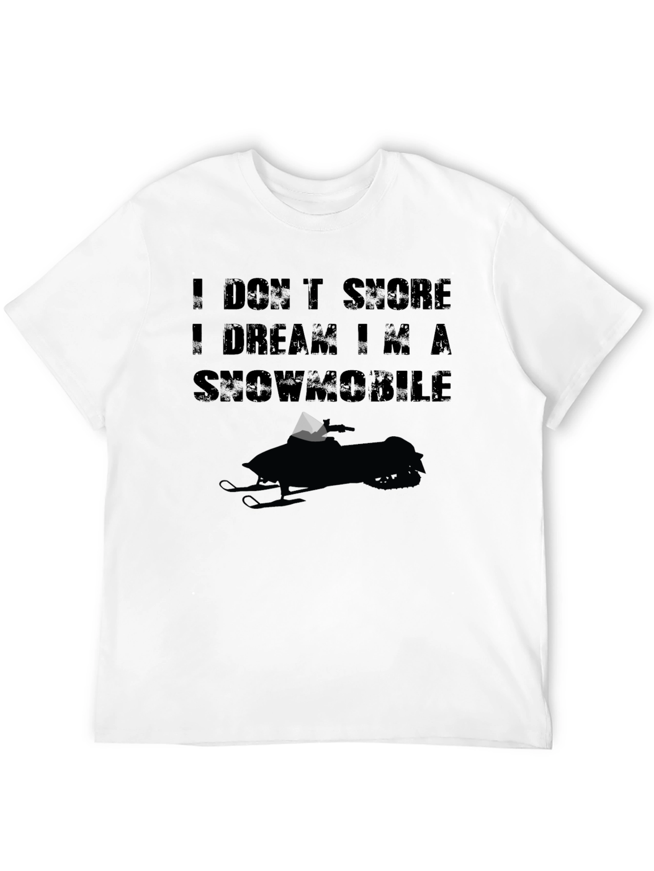 Snowmobile Dream T-Shirt - Black Graphic Tee