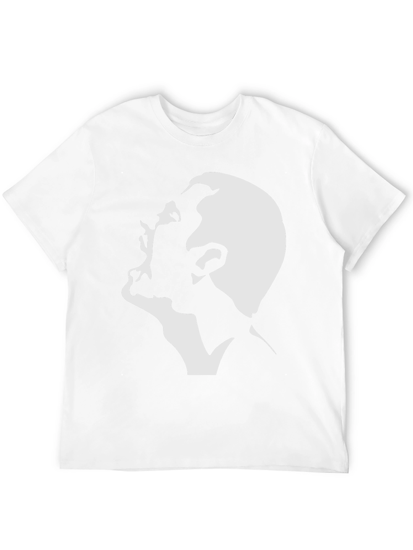 Abstract Silhouette Graphic Tee - Black