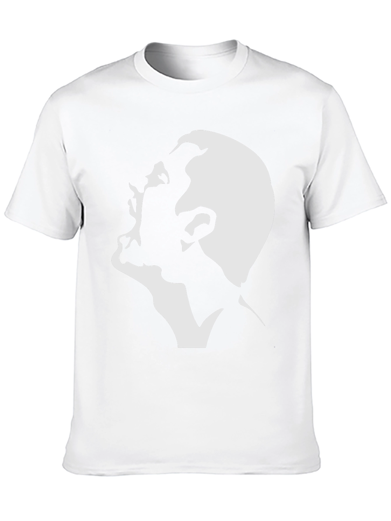 Abstract Silhouette Graphic Tee - Black