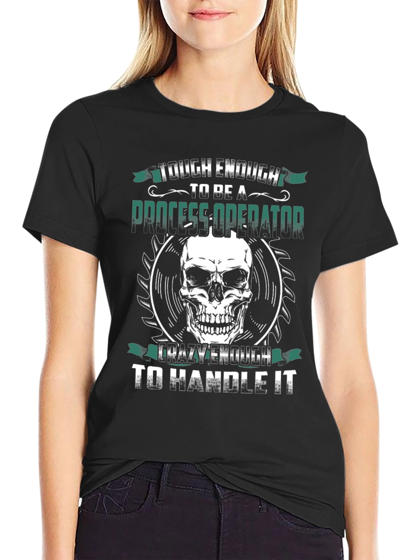 Tough Enough Process Operator Skull Graphic Tee