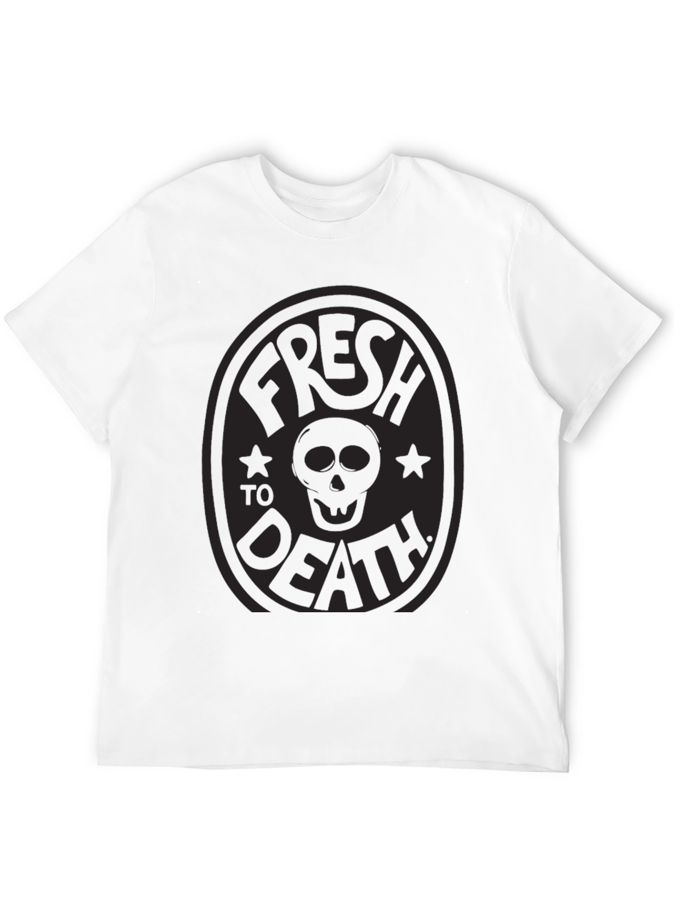 Fresh to Death Graphic Tee - Black Crew Neck