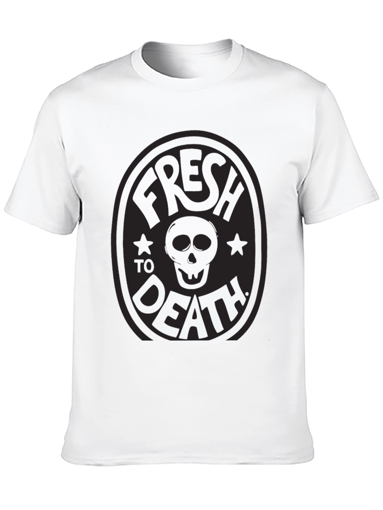Fresh to Death Graphic Tee - Black Crew Neck
