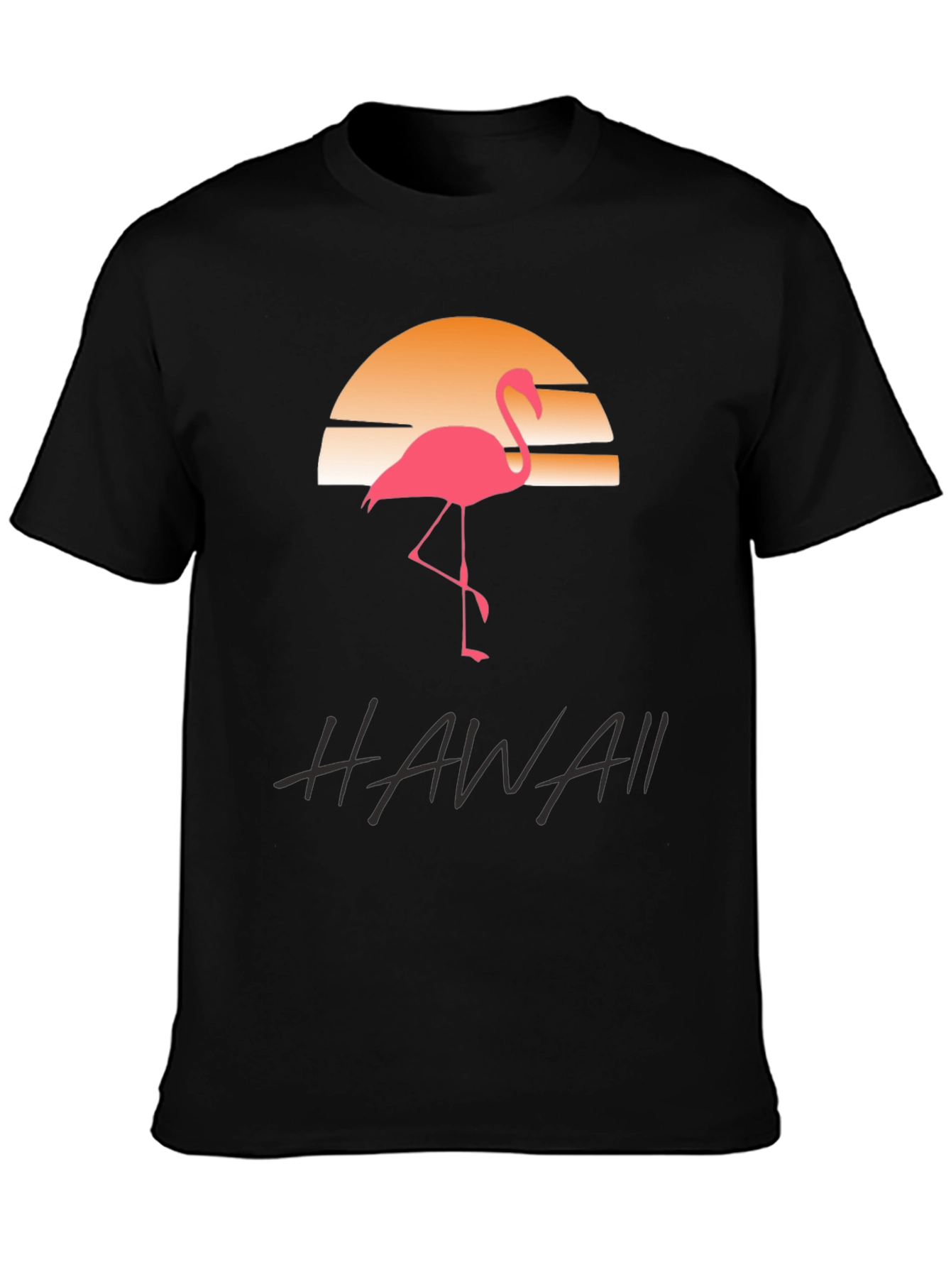 Hawaii Flamingo Sunset Graphic Tee