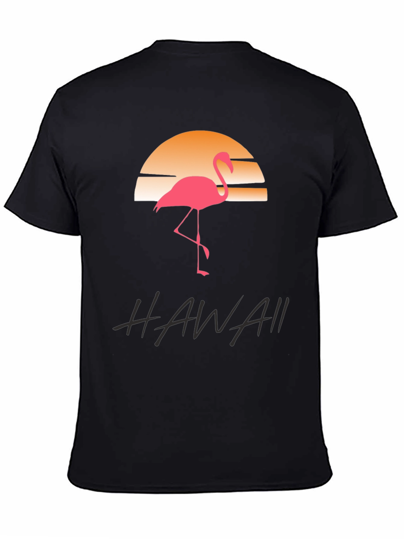 Hawaii Flamingo Sunset Graphic Tee