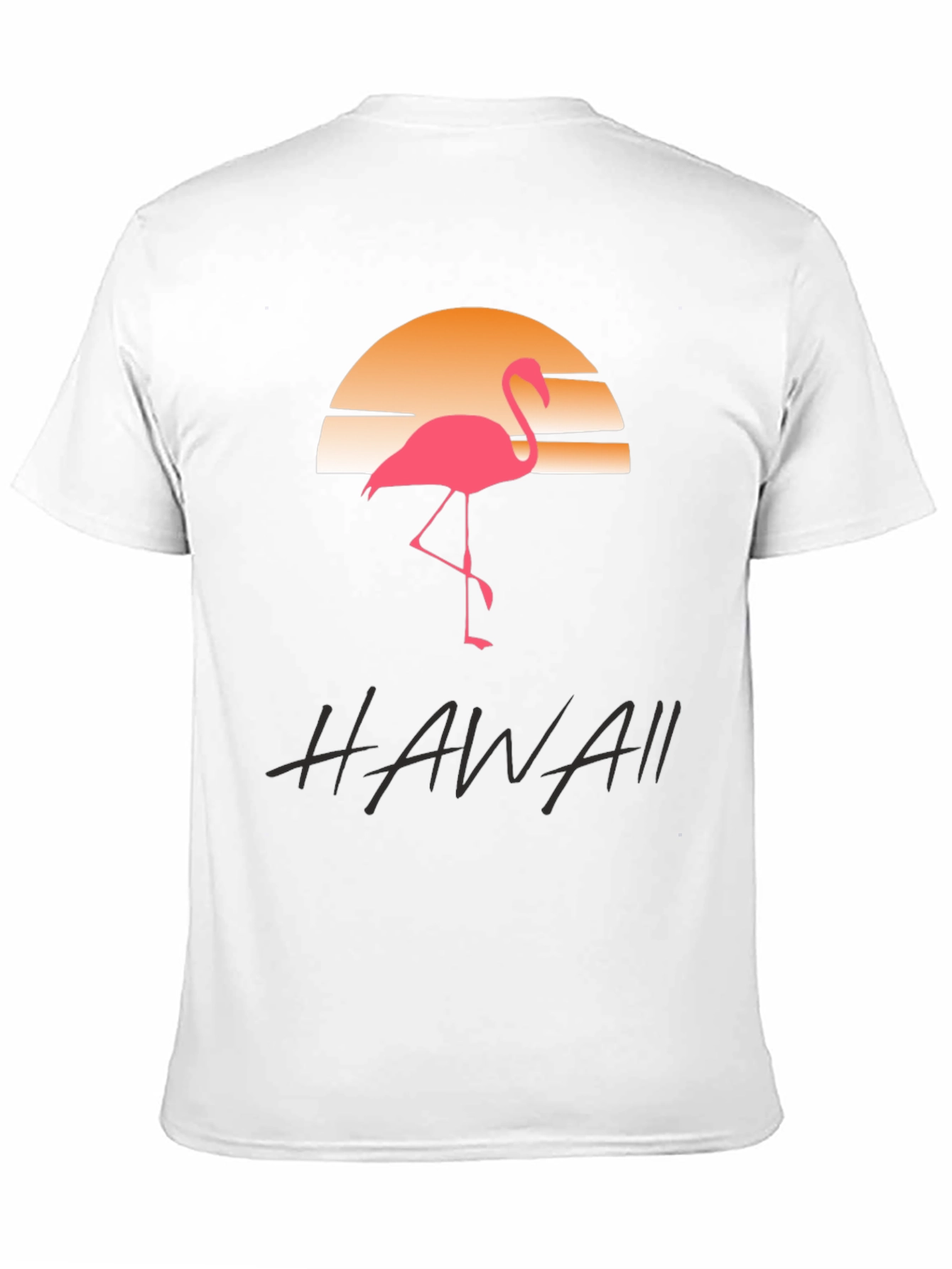 Hawaii Flamingo Sunset Graphic Tee