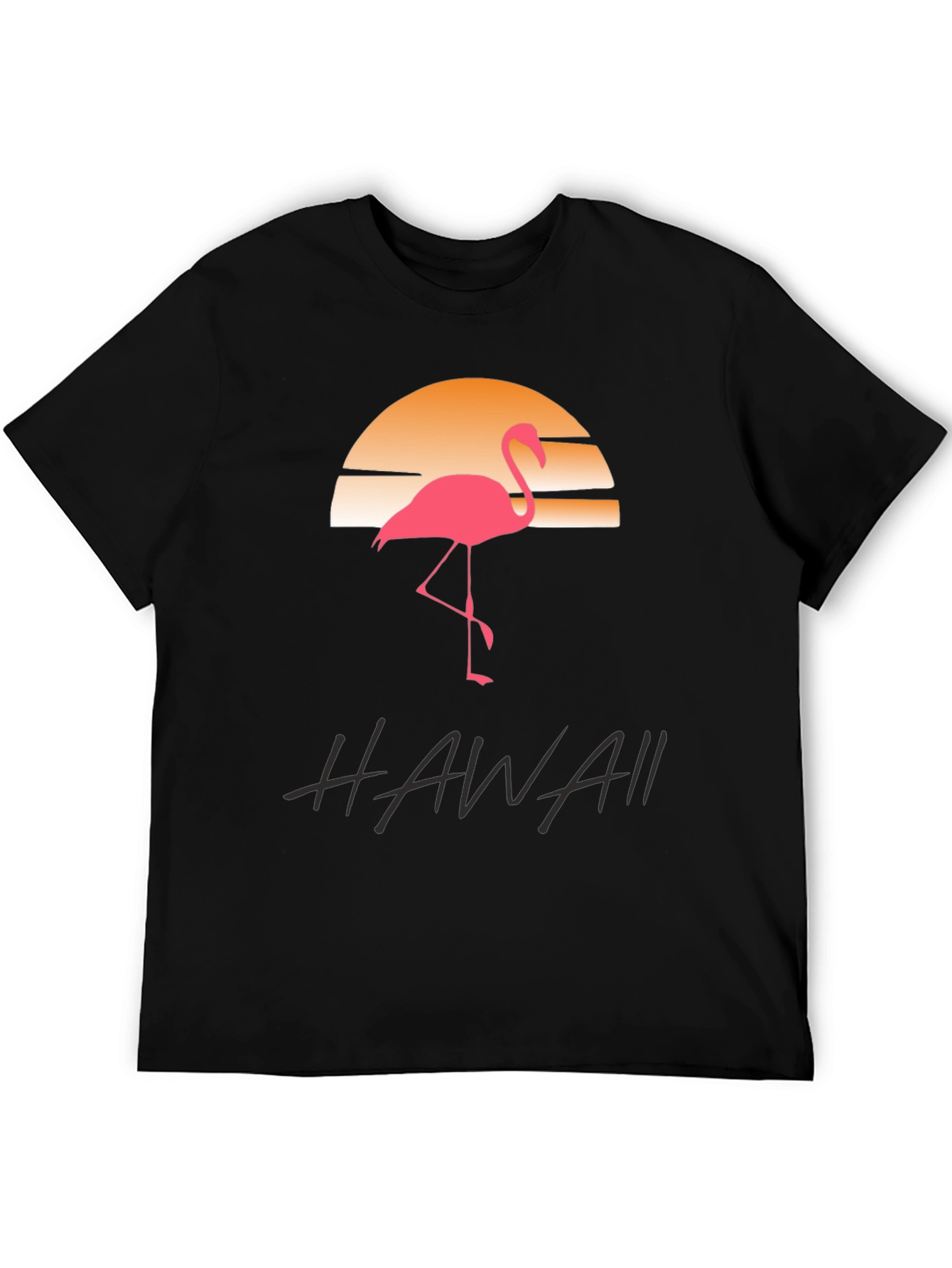 Hawaii Flamingo Sunset Graphic Tee