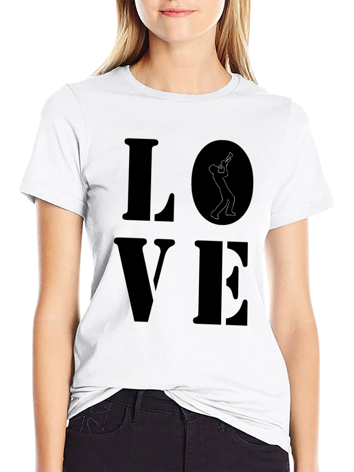 Love Music T-Shirt - Saxophone Player Design