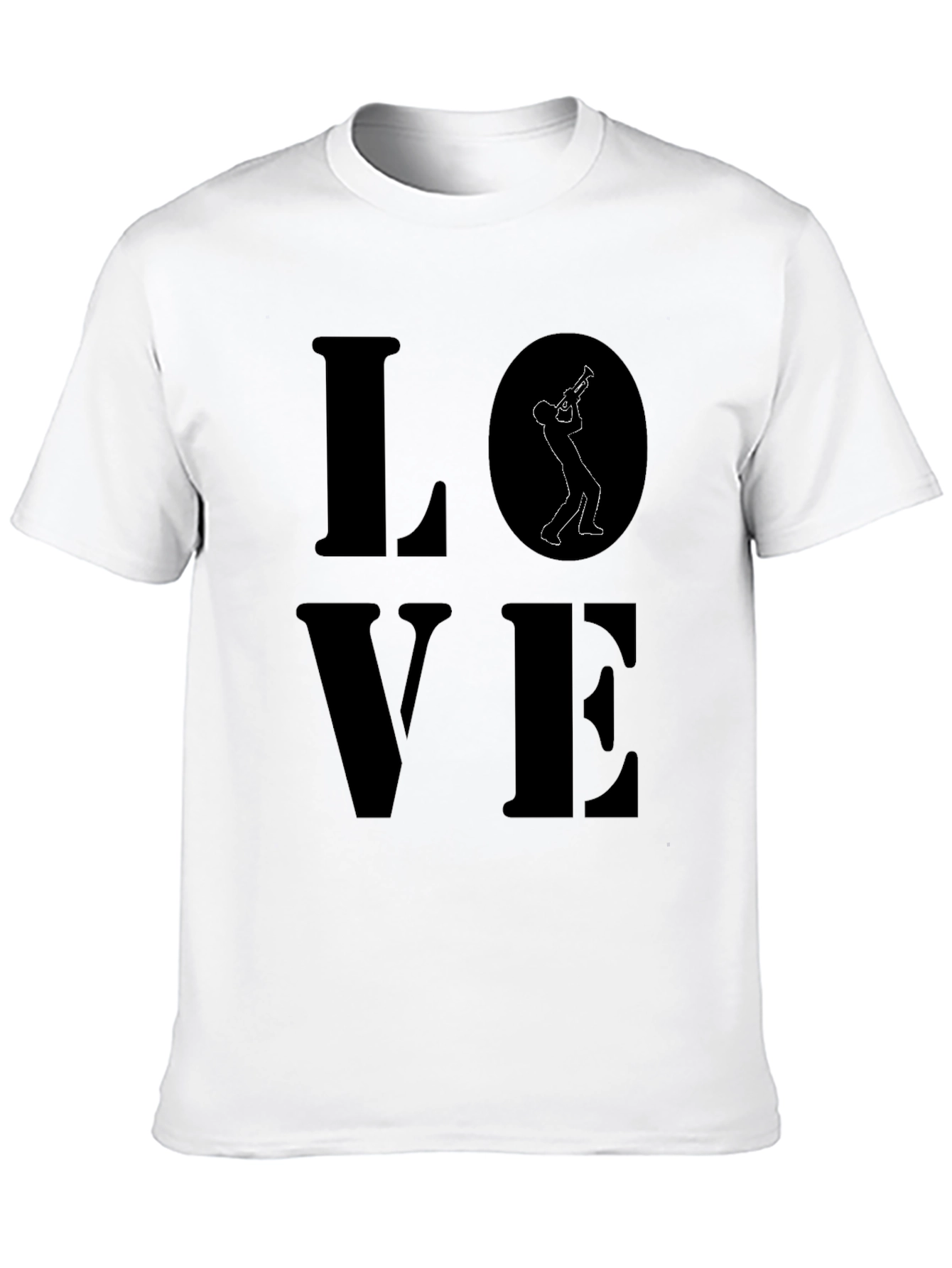 Love Music T-Shirt - Saxophone Player Design