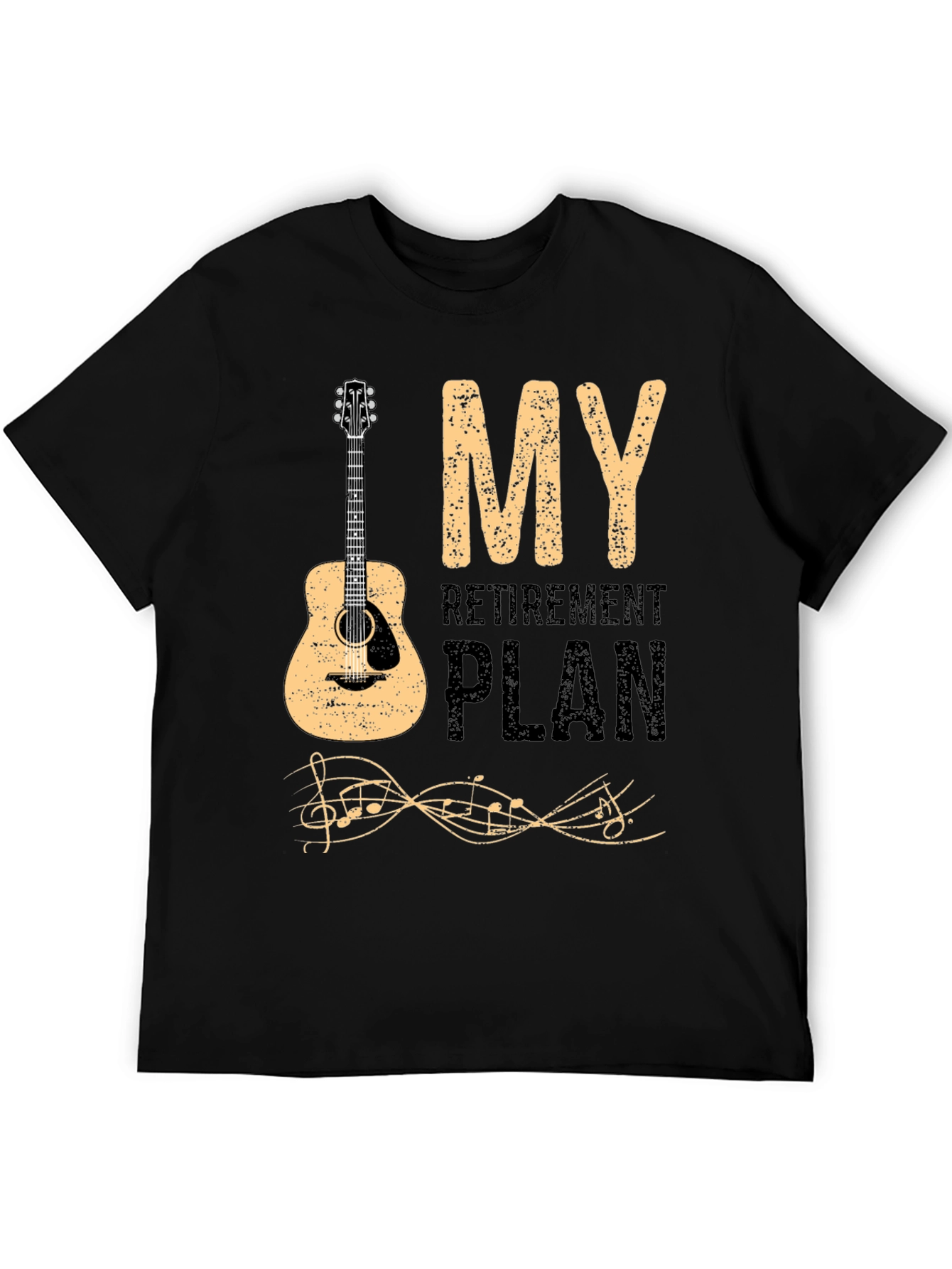 My Retirement Plan Guitar Graphic T-Shirt