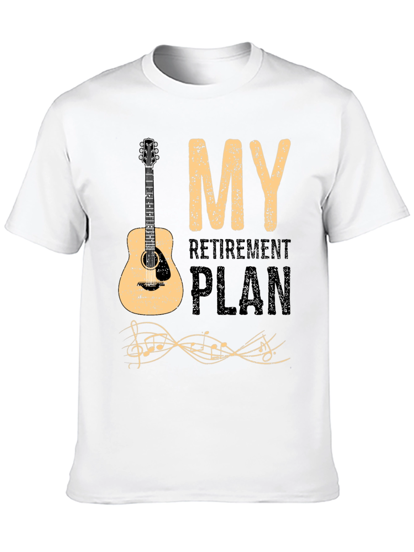 My Retirement Plan Guitar Graphic T-Shirt