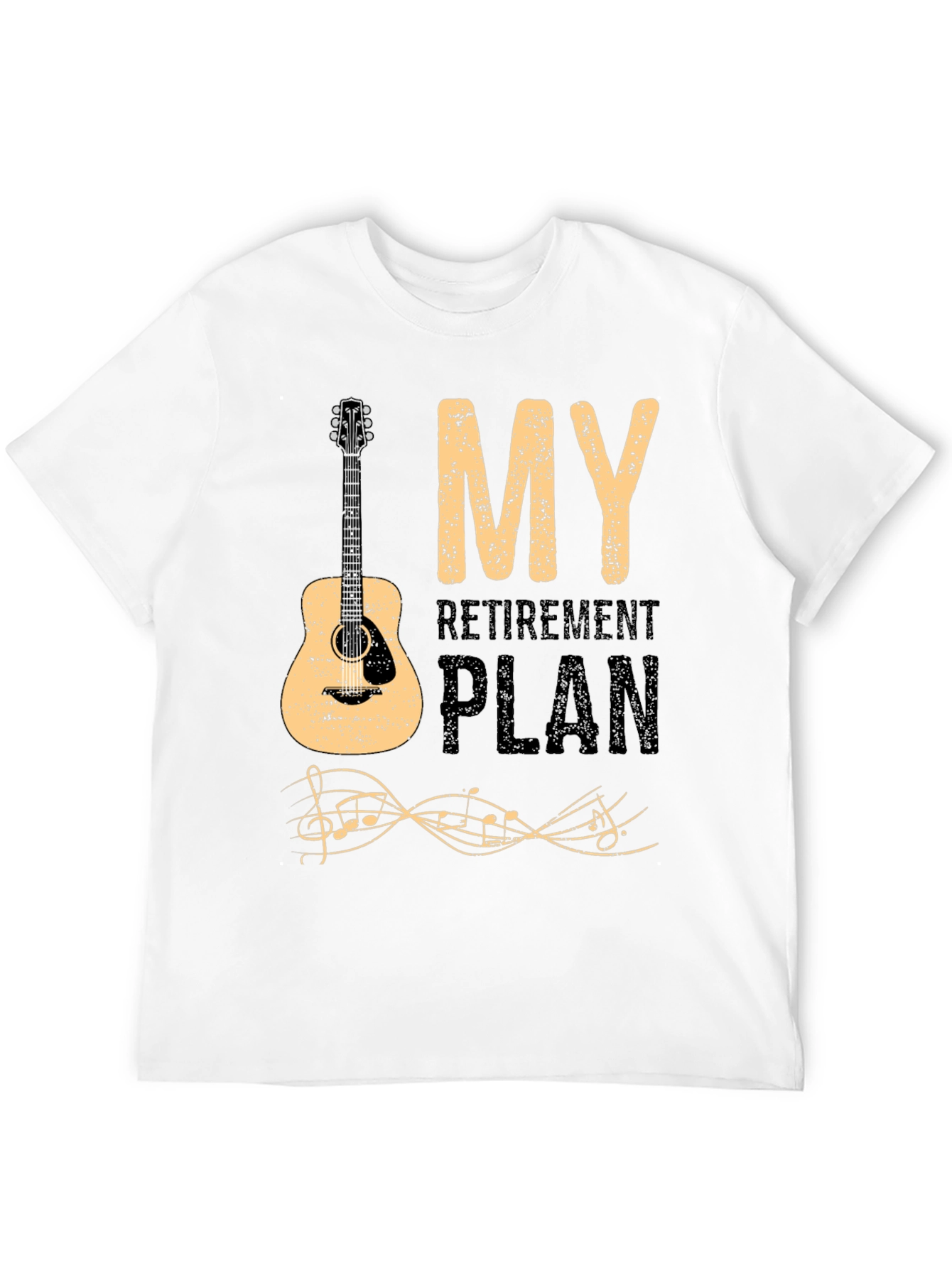 My Retirement Plan Guitar Graphic T-Shirt