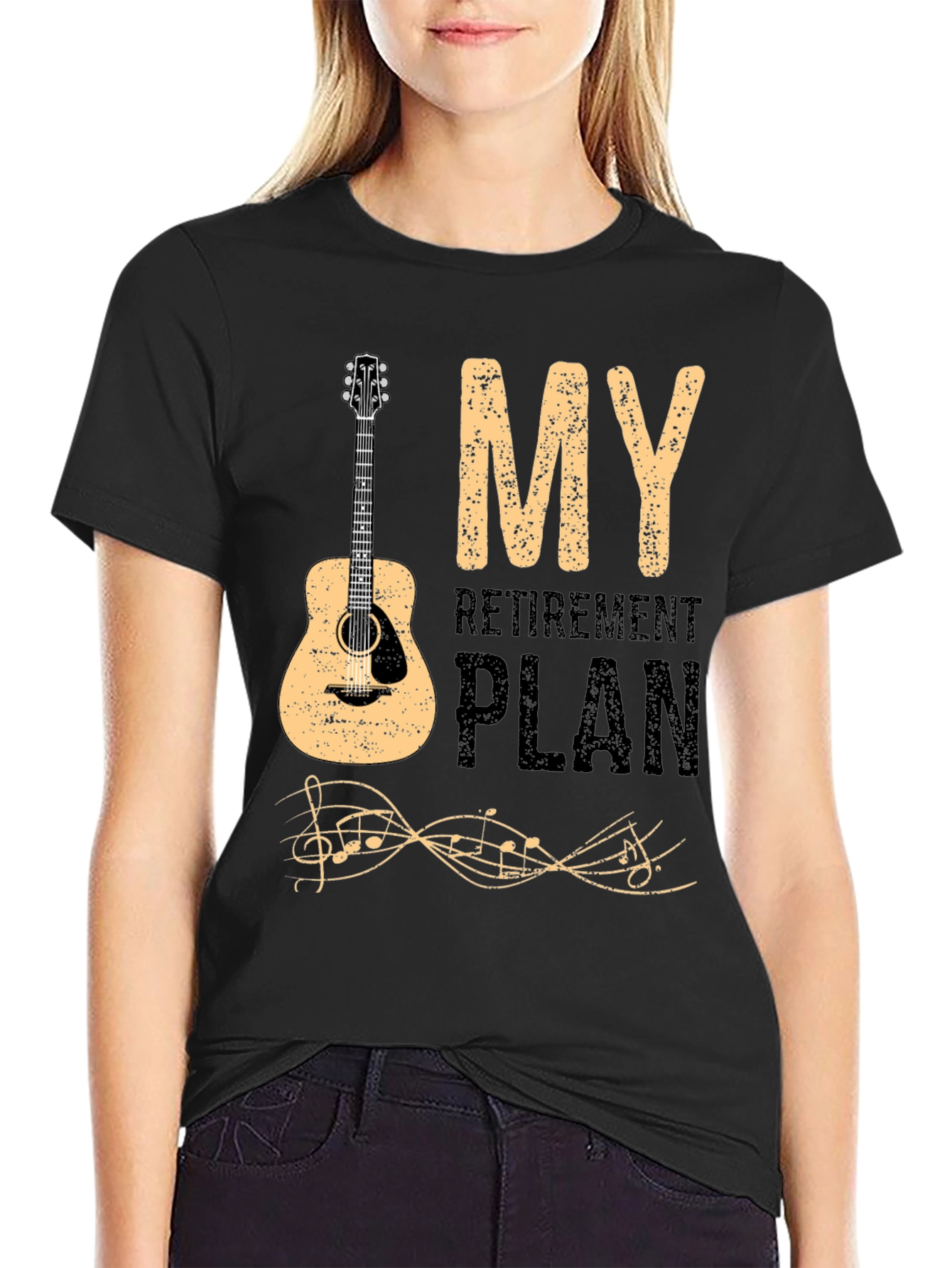 My Retirement Plan Guitar Graphic T-Shirt