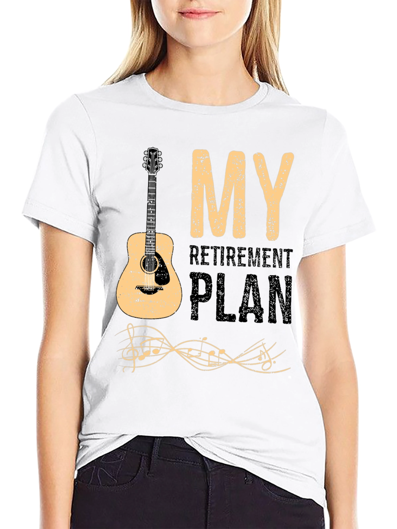 My Retirement Plan Guitar Graphic T-Shirt