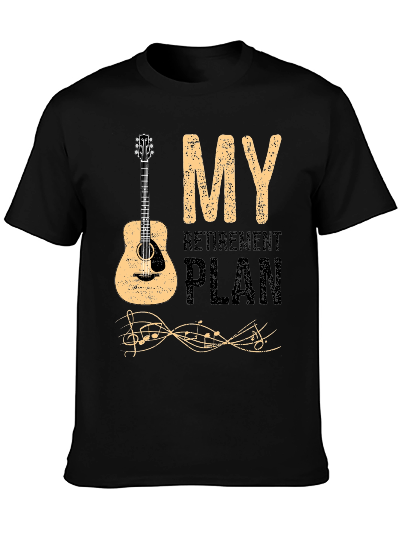 My Retirement Plan Guitar Graphic T-Shirt