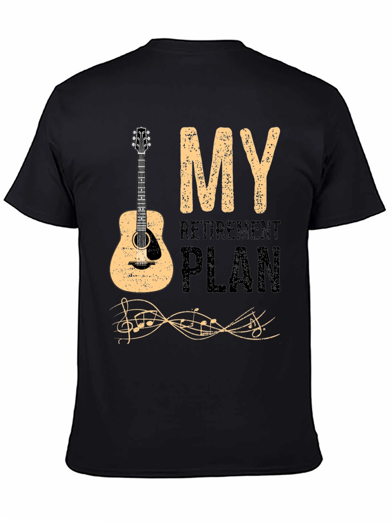 My Retirement Plan Guitar Graphic T-Shirt