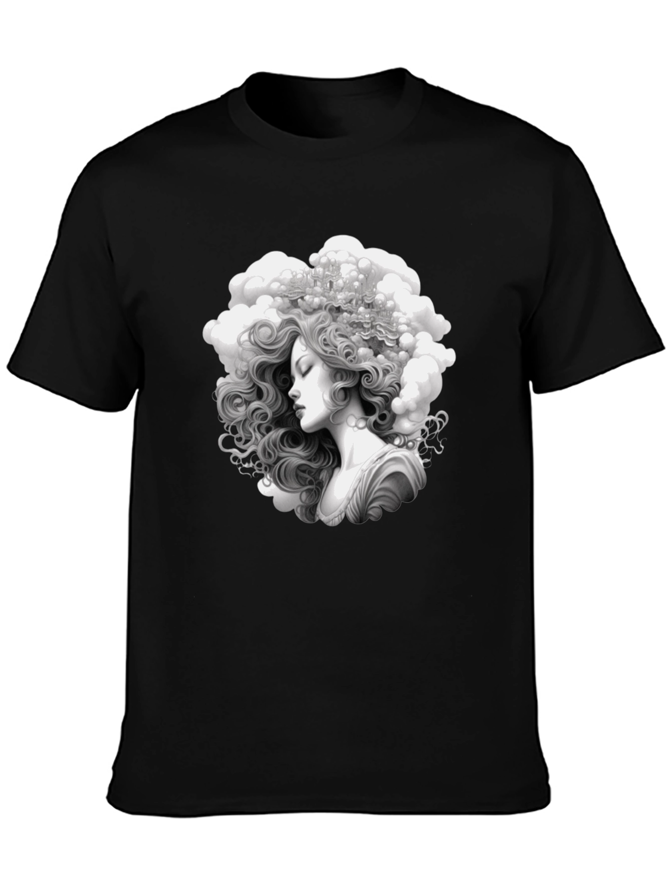 Cloud Lady Black T-Shirt