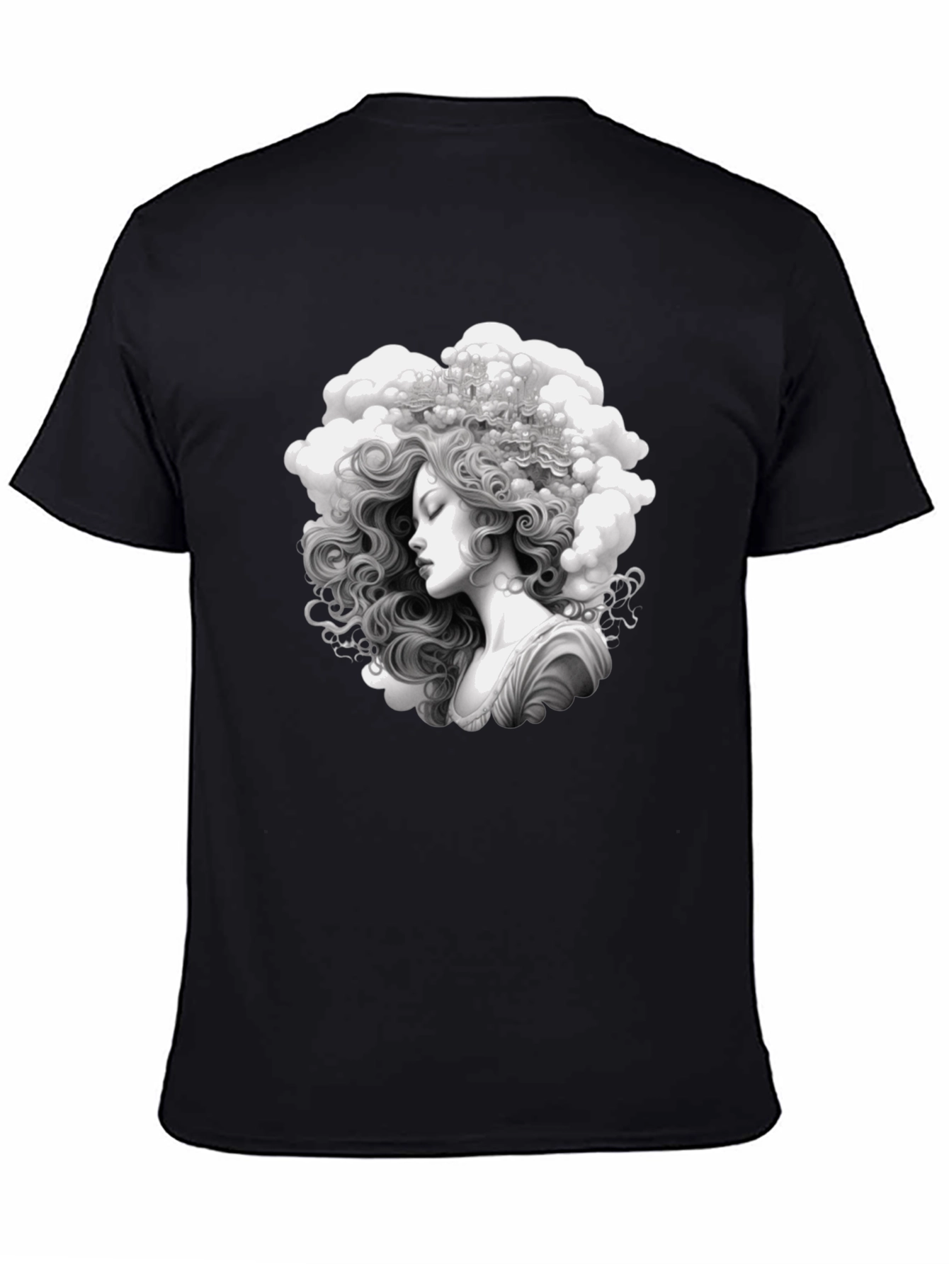 Cloud Lady Black T-Shirt