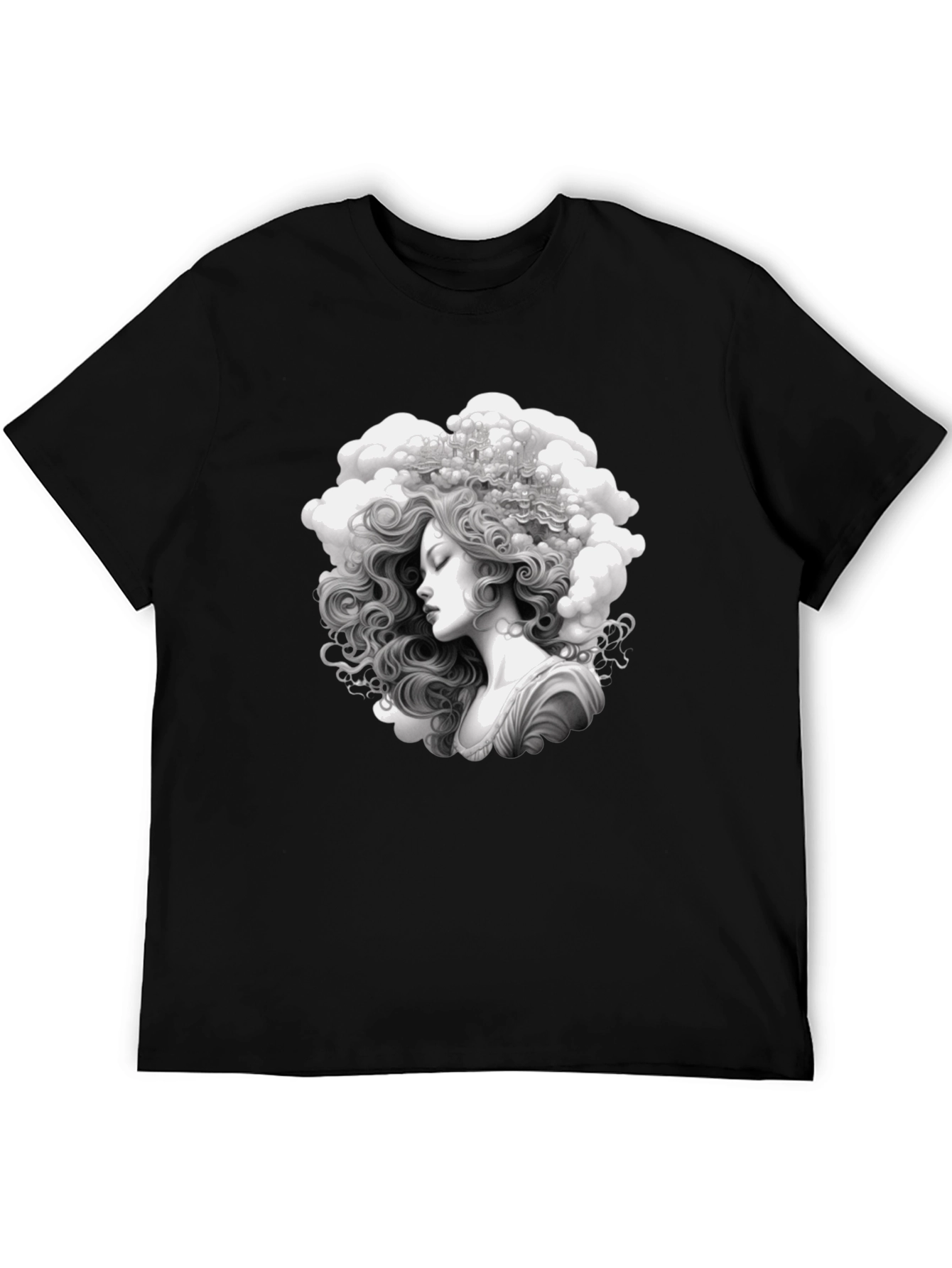 Cloud Lady Black T-Shirt