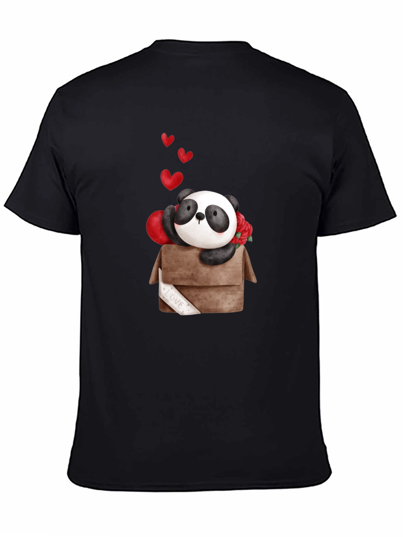 Panda Love Box T-Shirt - Cute Valentines Day Tee