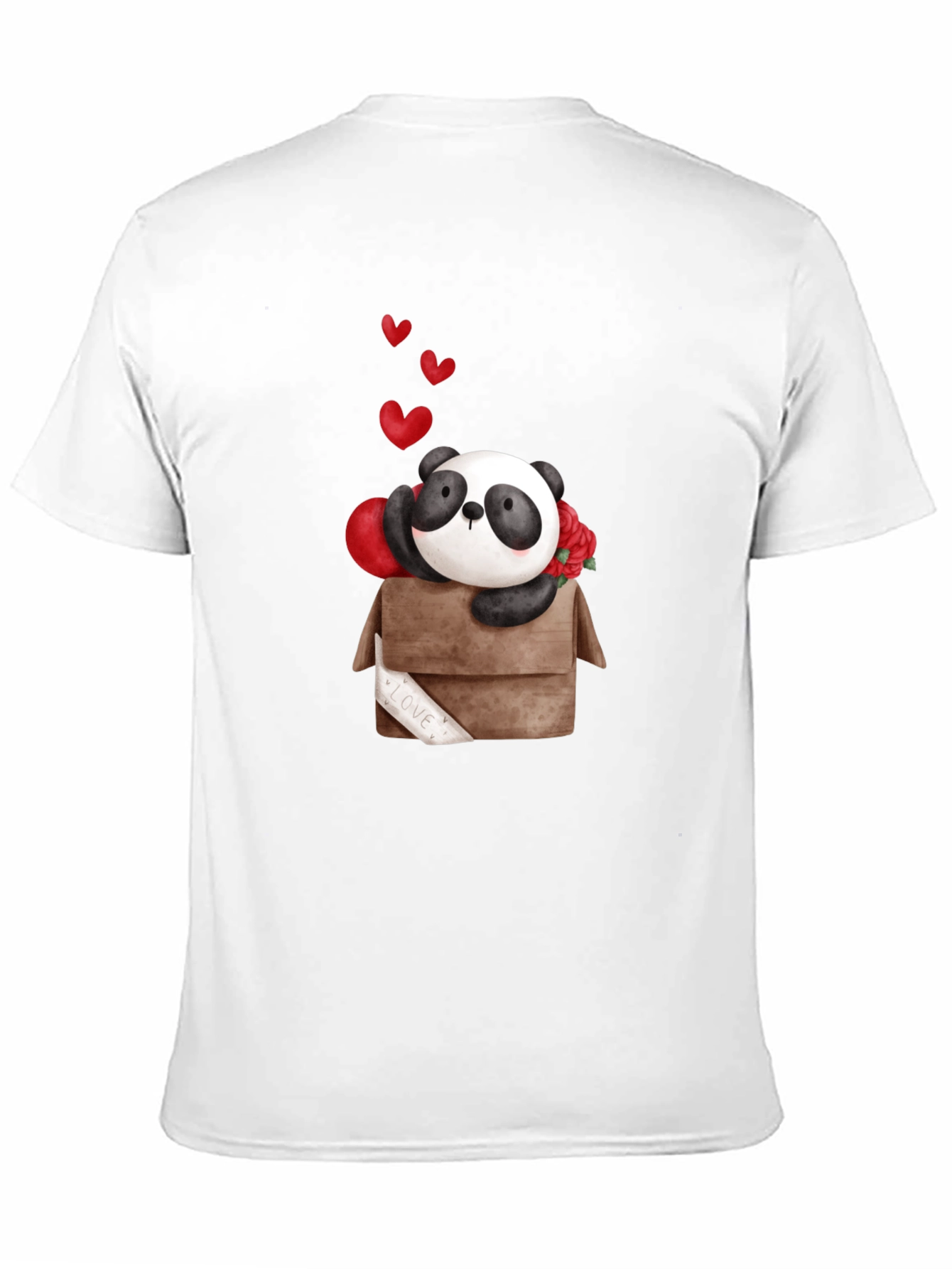 Panda Love Box T-Shirt - Cute Valentines Day Tee