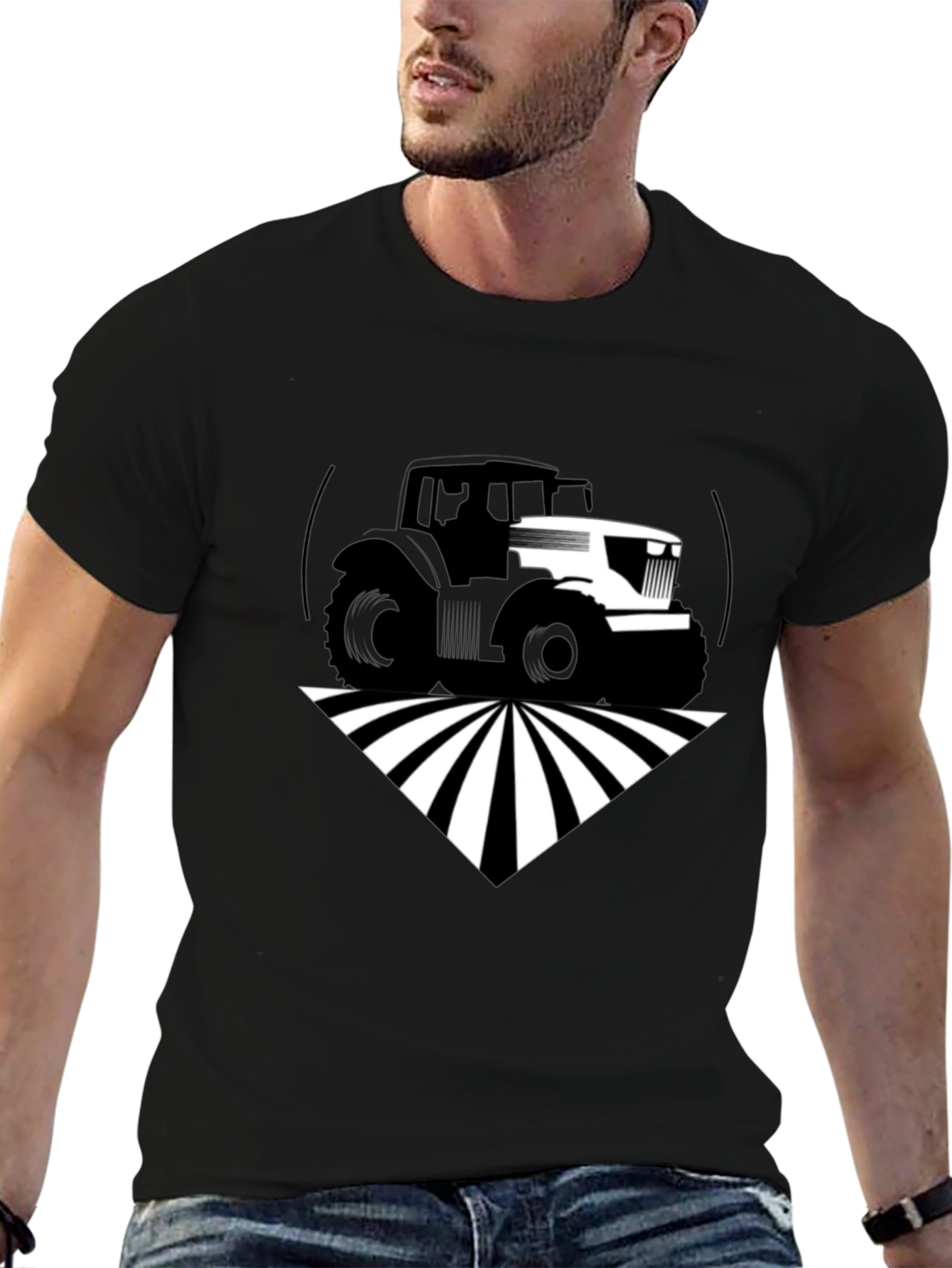 Tractor Graphic Black T-Shirt - Farm Life Apparel