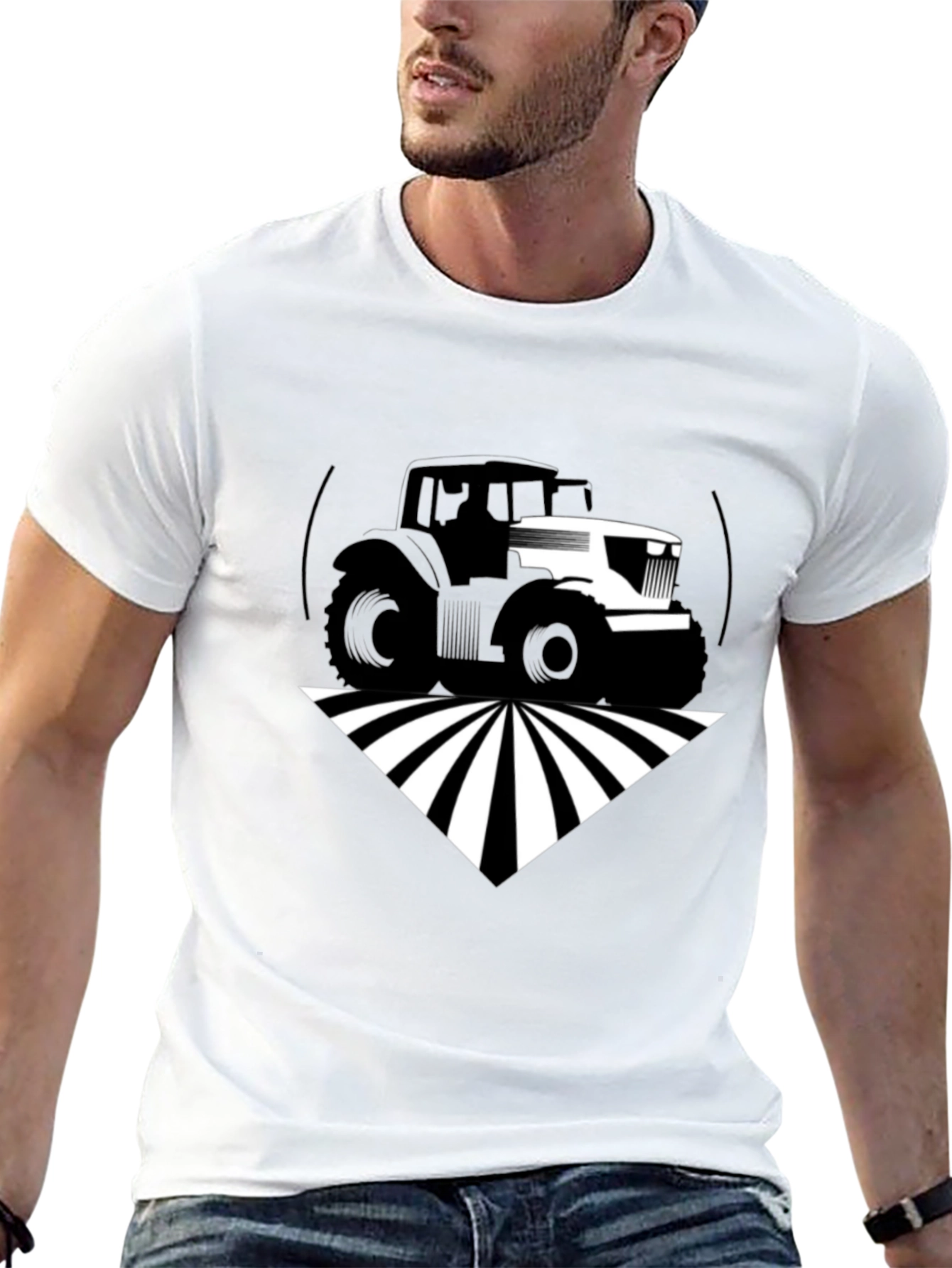 Tractor Graphic Black T-Shirt - Farm Life Apparel