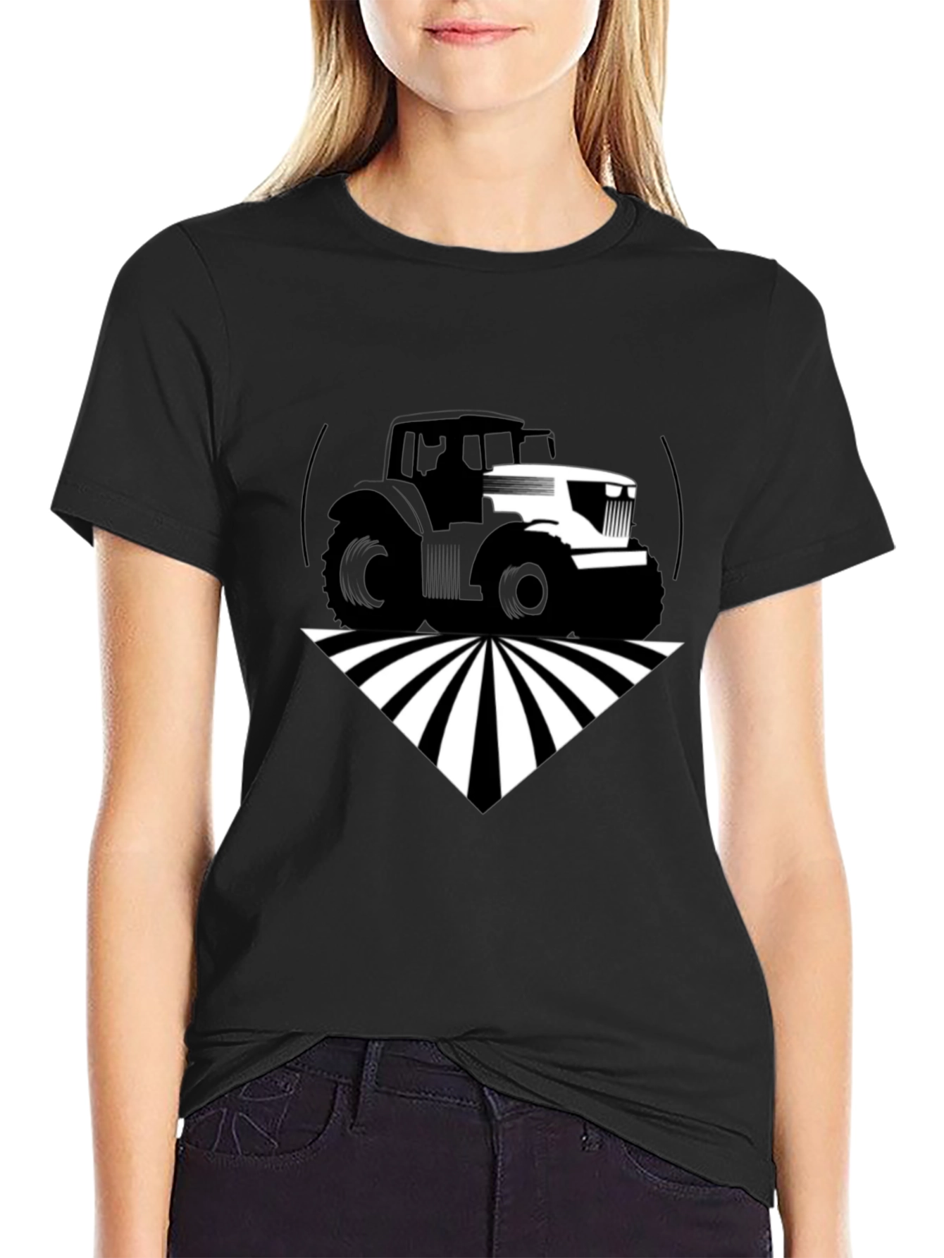 Tractor Graphic Black T-Shirt - Farm Life Apparel