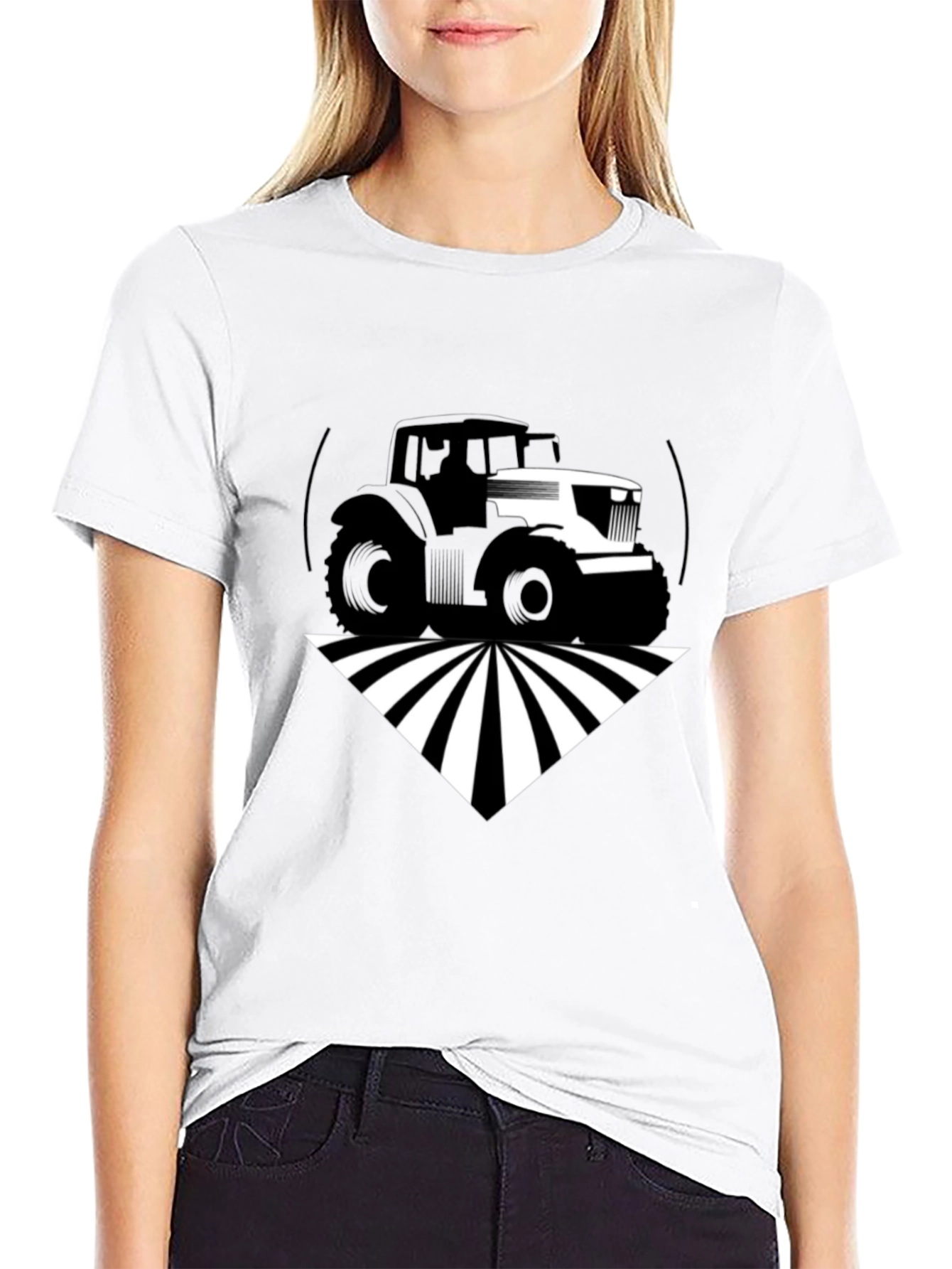 Tractor Graphic Black T-Shirt - Farm Life Apparel