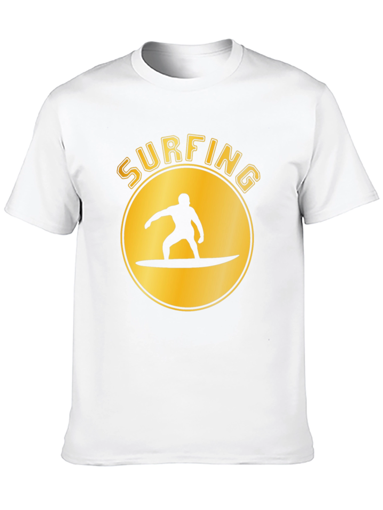 Surfing Silhouette T-Shirt - Black Graphic Tee