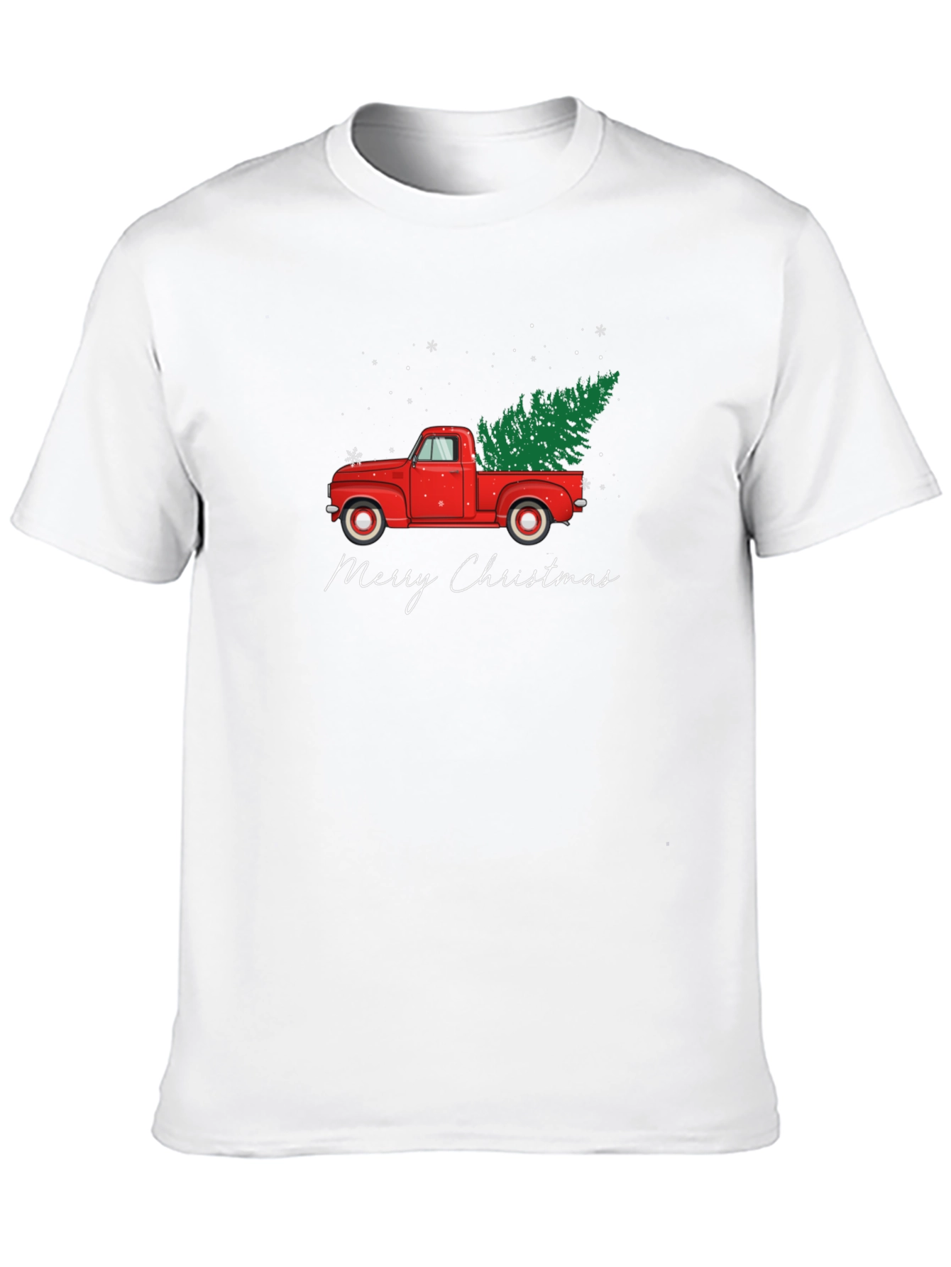 Merry Christmas Red Truck T-Shirt