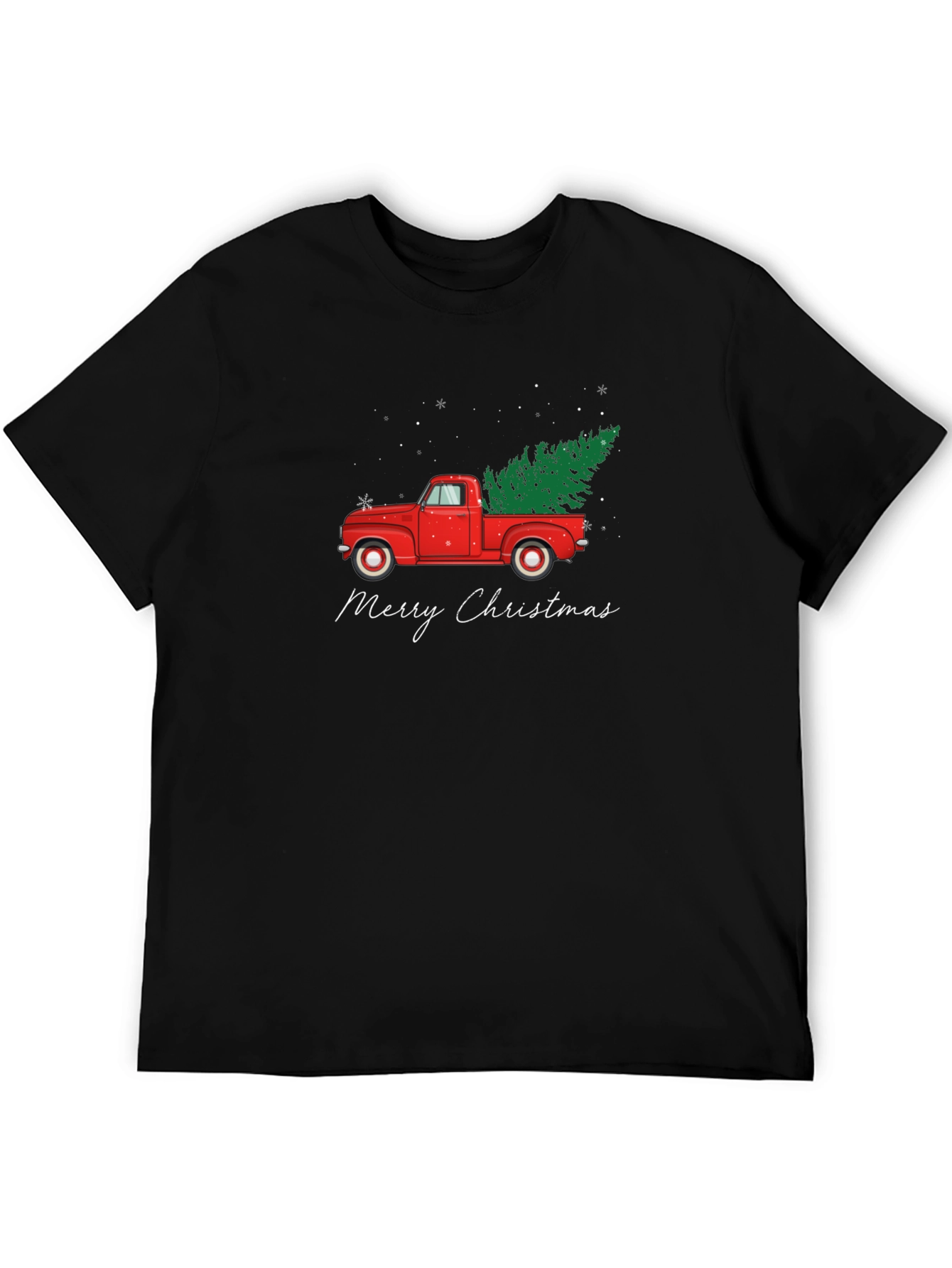 Merry Christmas Red Truck T-Shirt