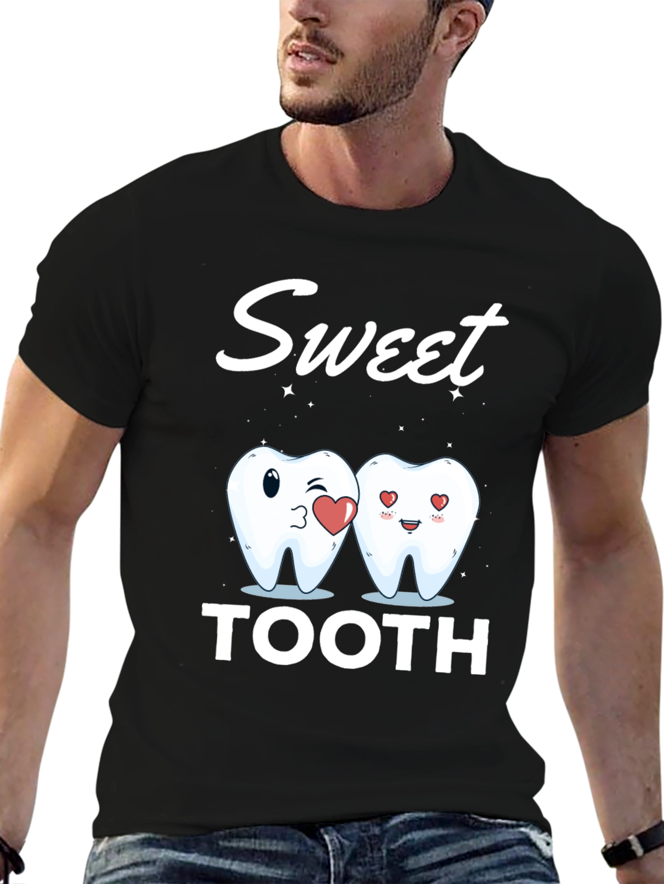 Sweet Tooth T-Shirt - Cute Cartoon Dental Tee