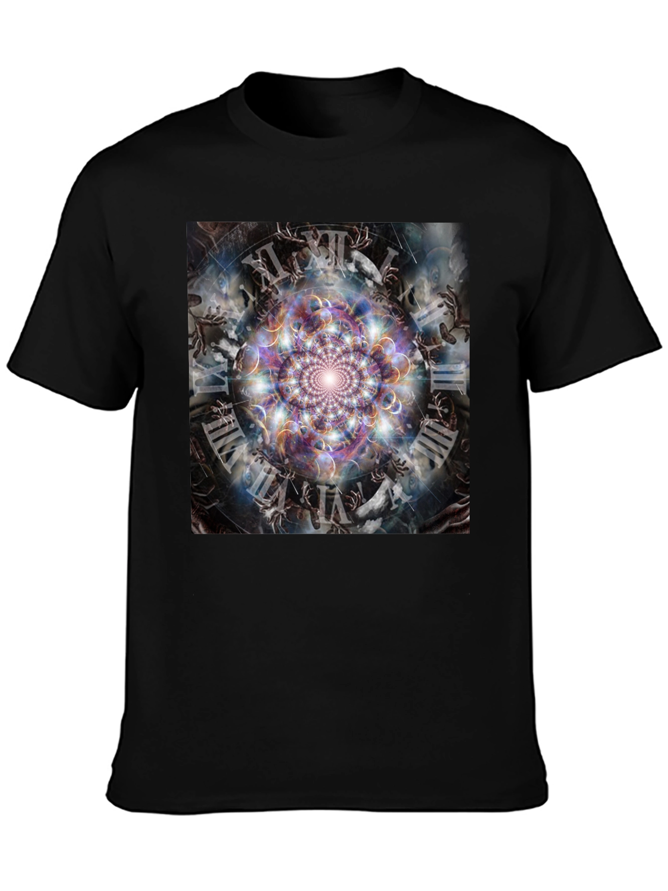 Surreal Time Mandala Graphic Tee