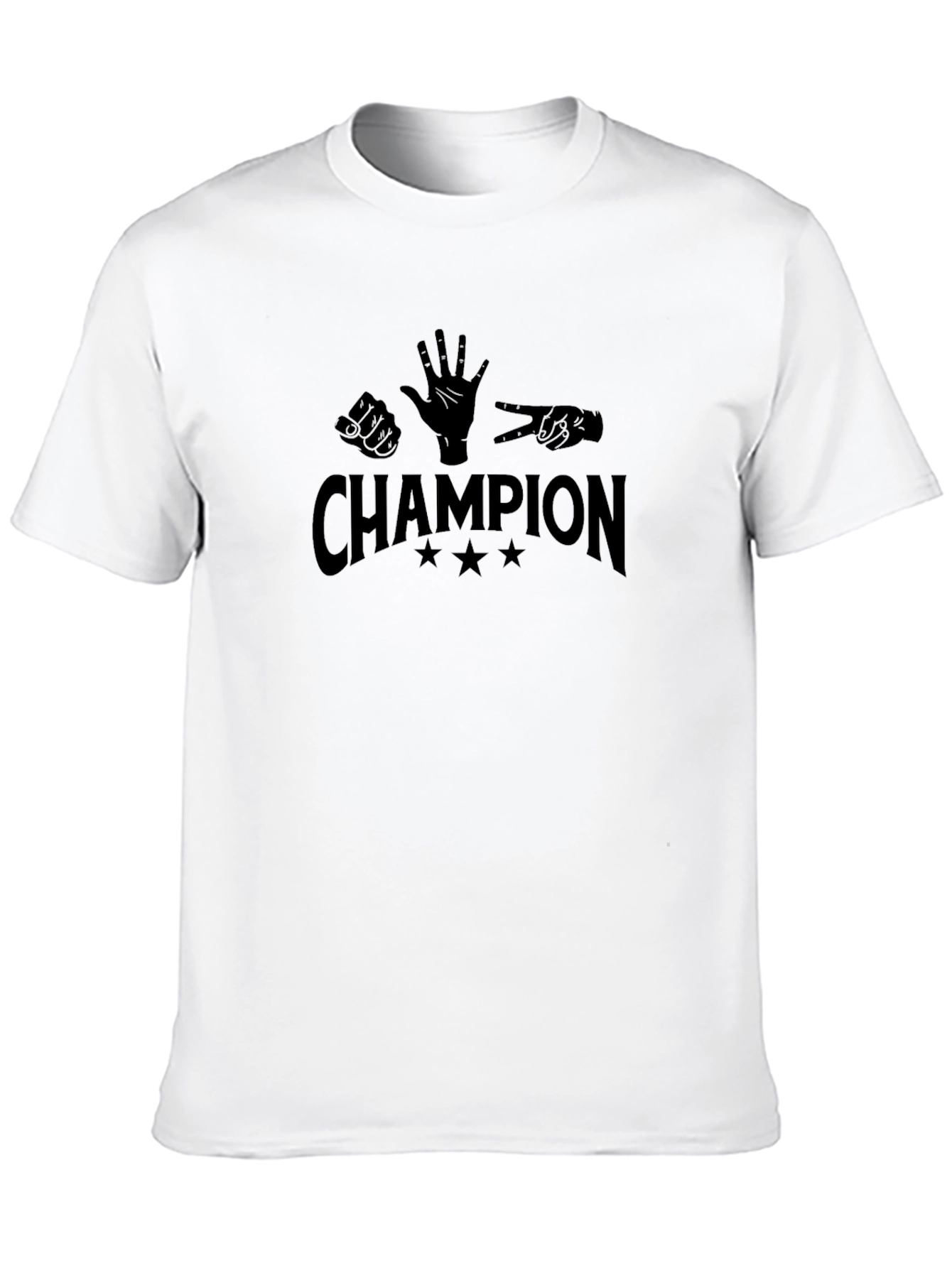Rock Paper Scissors Champion Graphic Tee