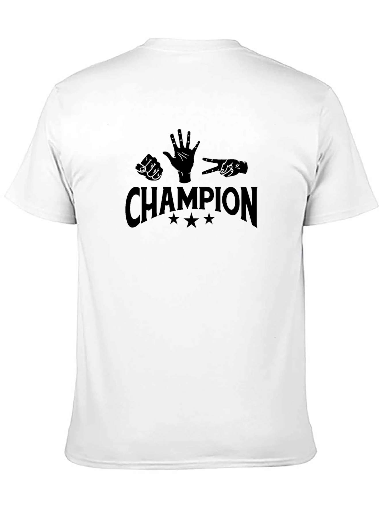 Rock Paper Scissors Champion Graphic Tee