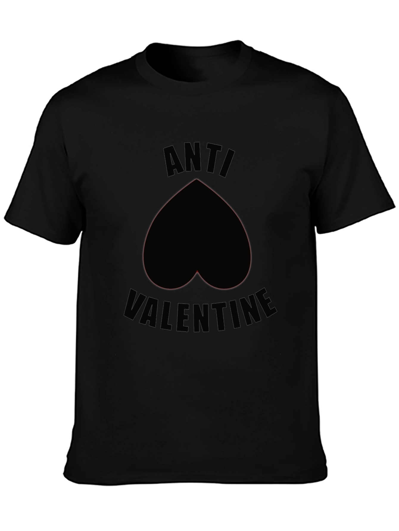 Anti-Valentines Day Black Heart T-Shirt