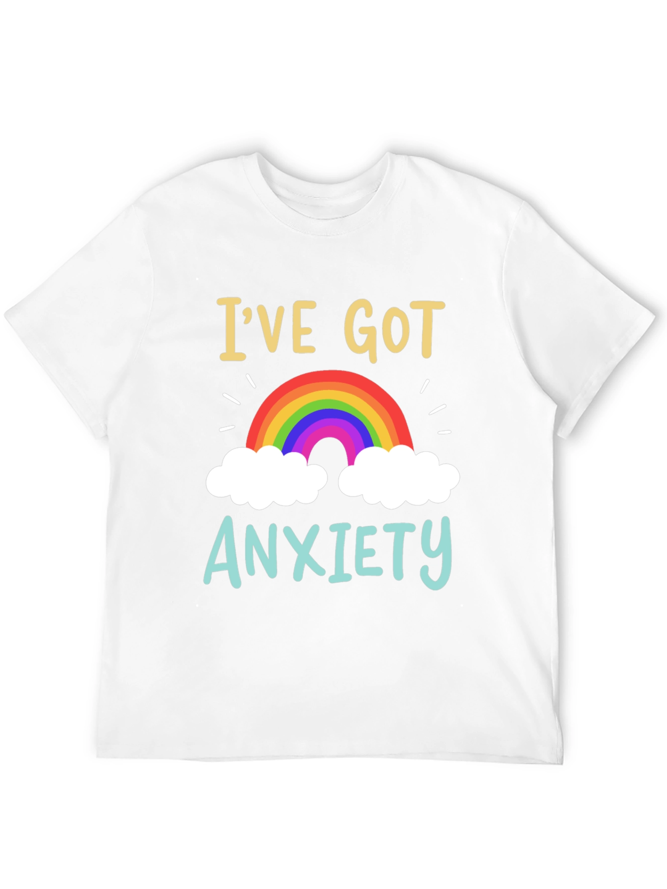 Anxiety Rainbow Graphic Tee - Comfort & Style