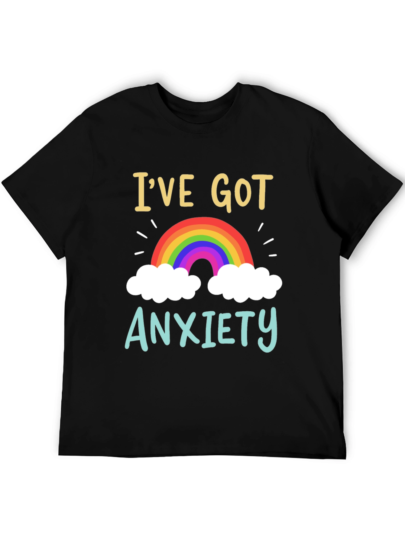 Anxiety Rainbow Graphic Tee - Comfort & Style