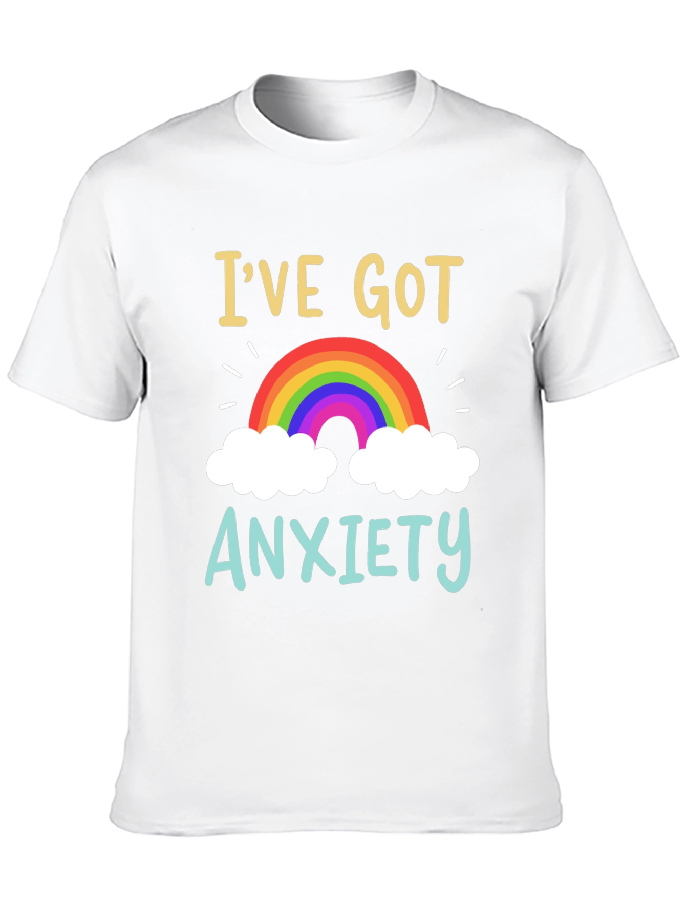 Anxiety Rainbow Graphic Tee - Comfort & Style