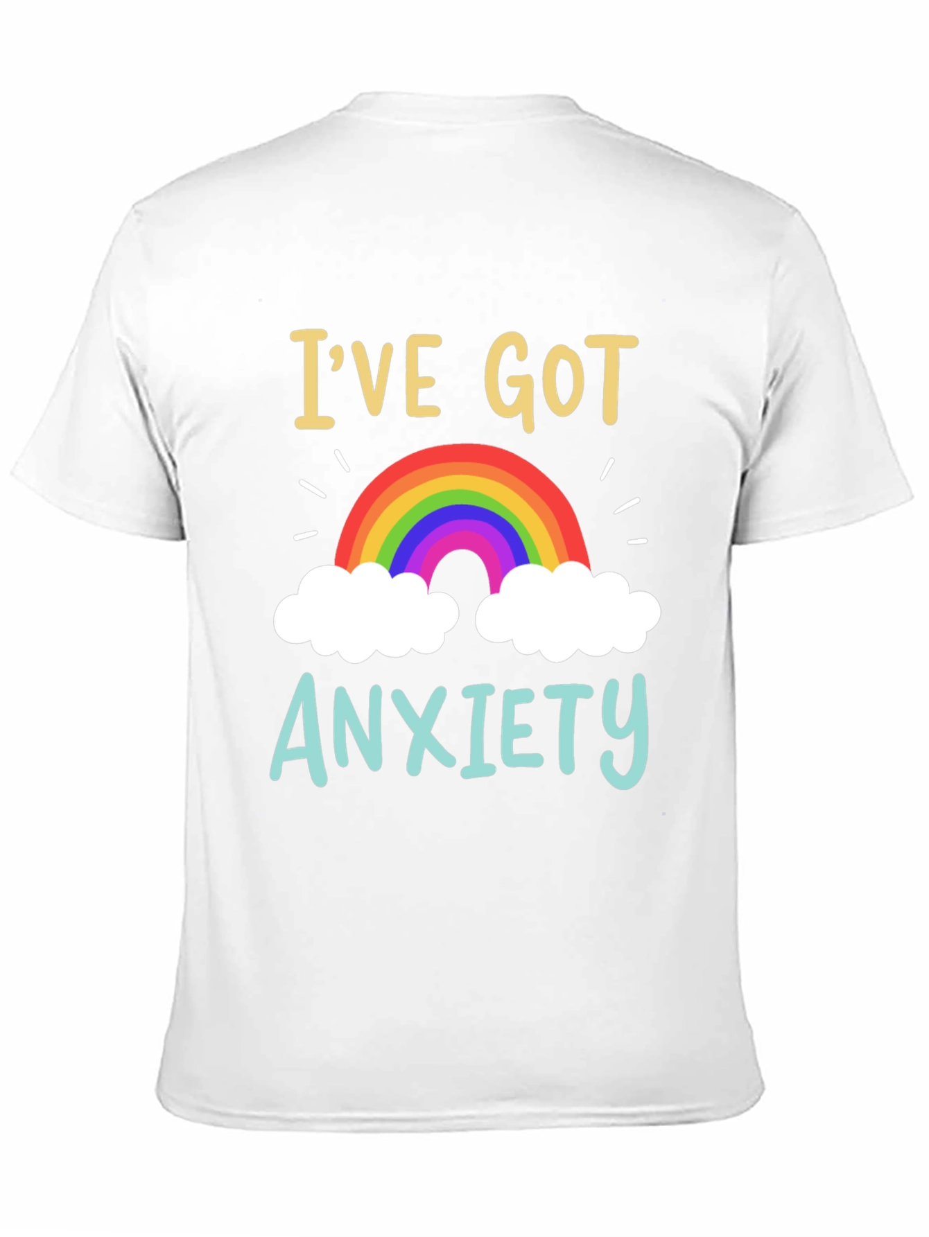 Anxiety Rainbow Graphic Tee - Comfort & Style
