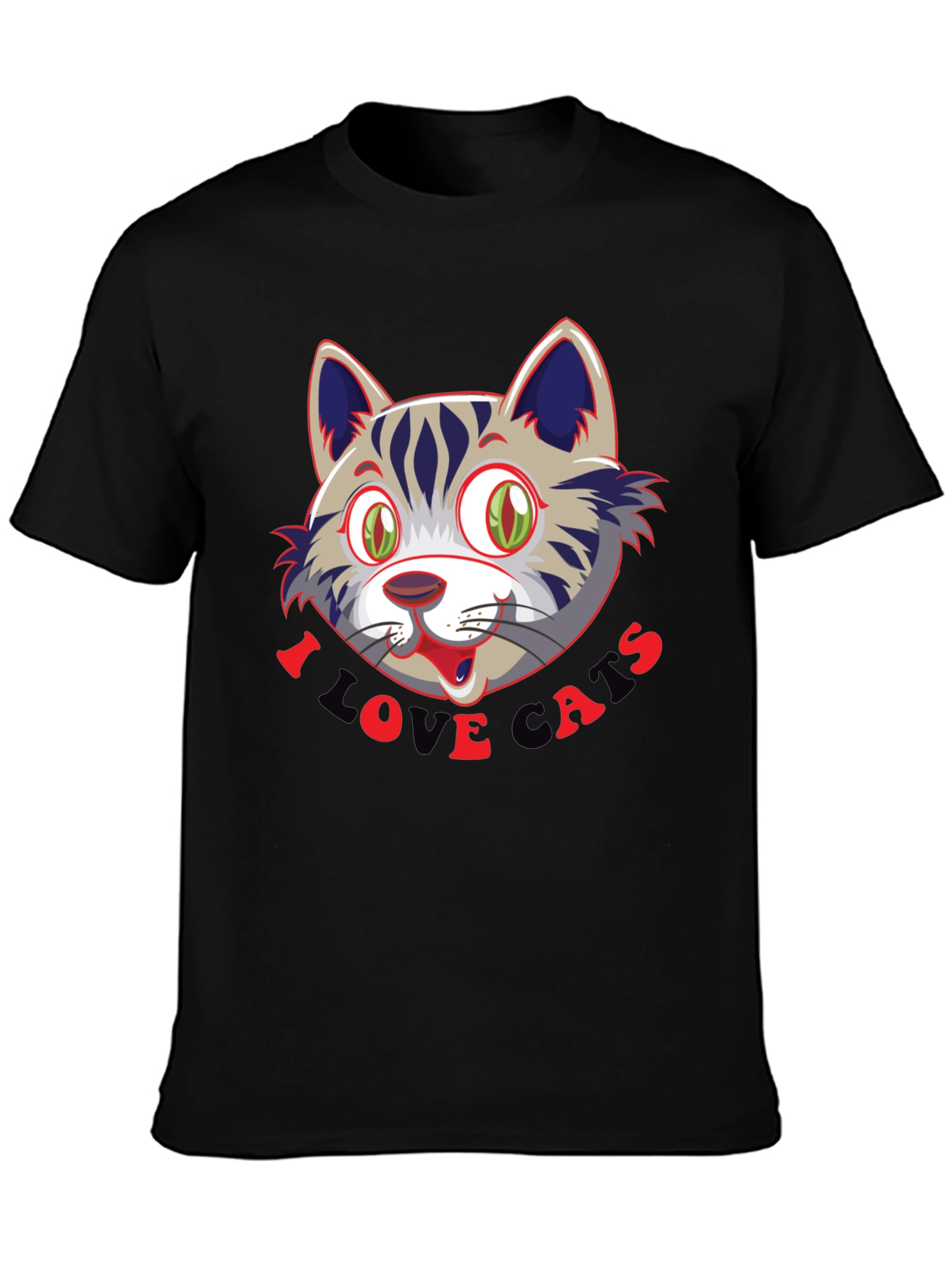 I Love Cats T-Shirt - Fun Cat Graphic Tee