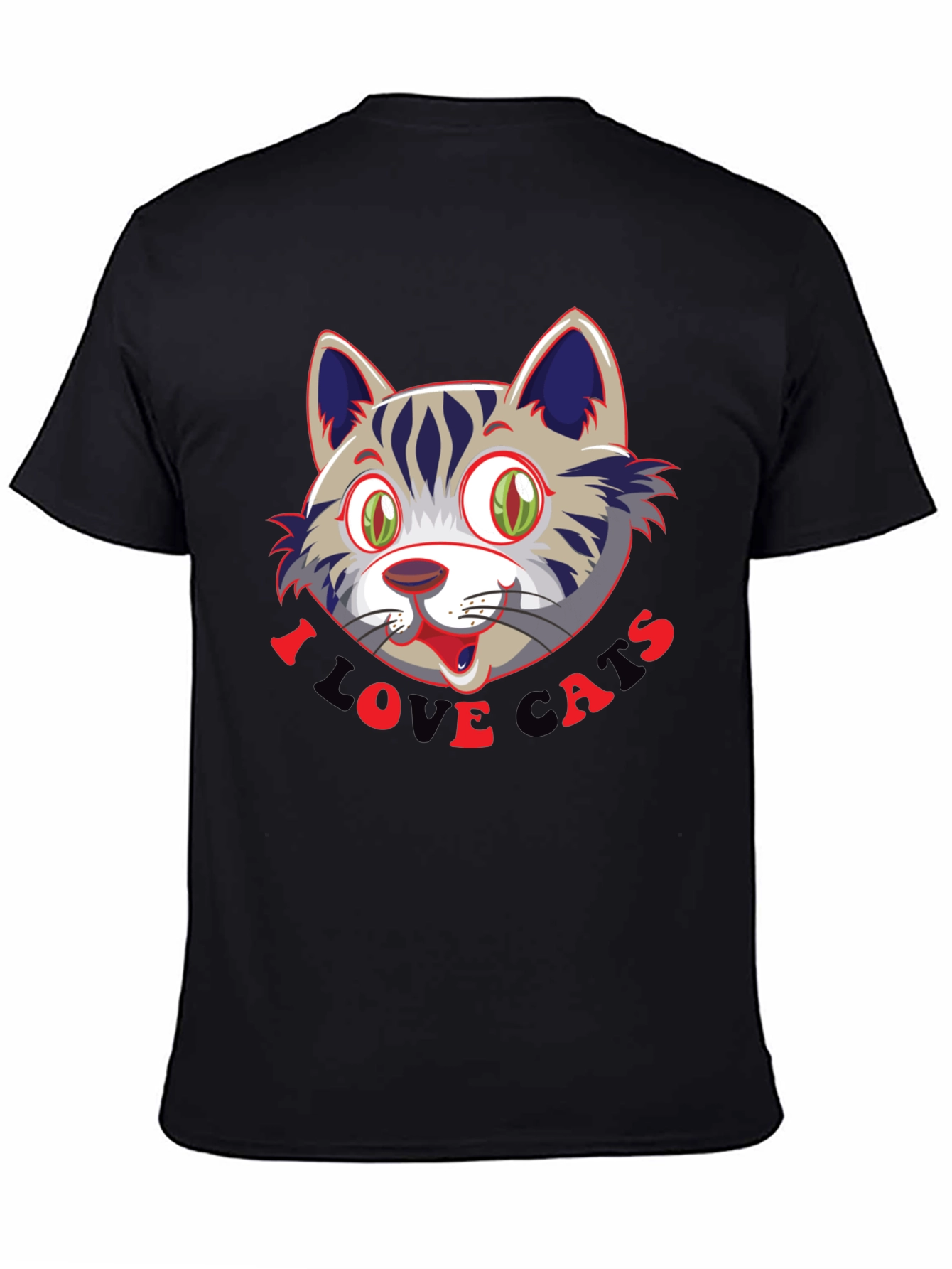 I Love Cats T-Shirt - Fun Cat Graphic Tee